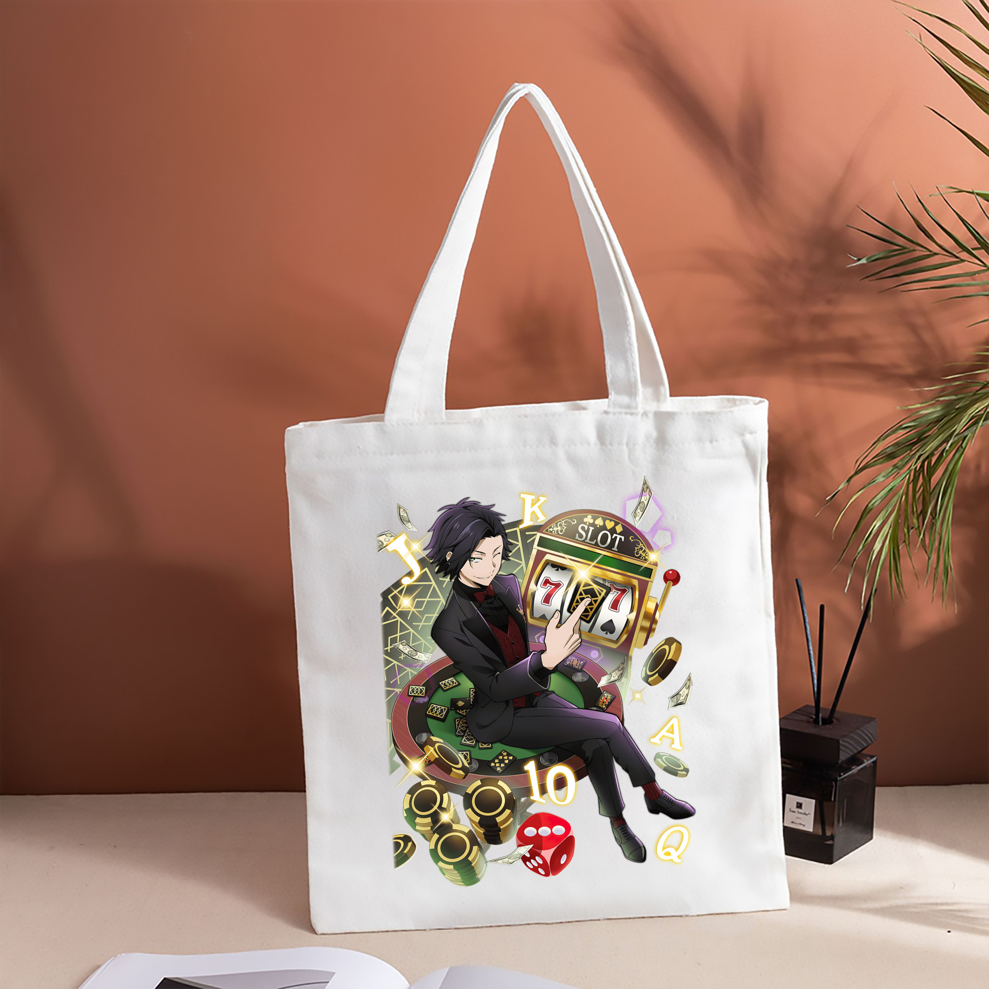 文豪ストレイドッグス Bungo Stray Dogs 縦型キャンバス生地手提げバッグ　トートバッグ