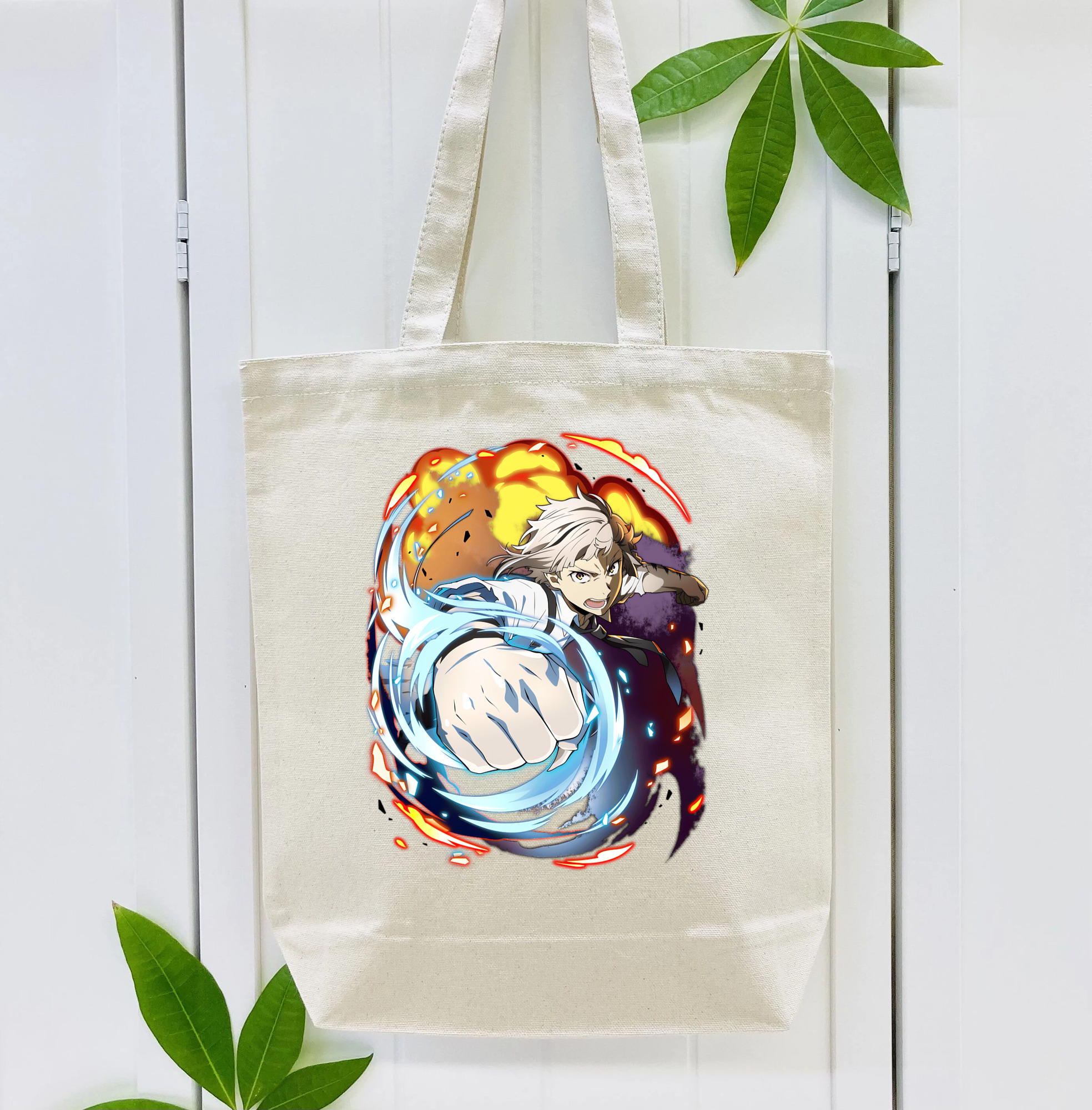 文豪ストレイドッグス Bungo Stray Dogs 縦型キャンバス生地手提げバッグ　トートバッグ