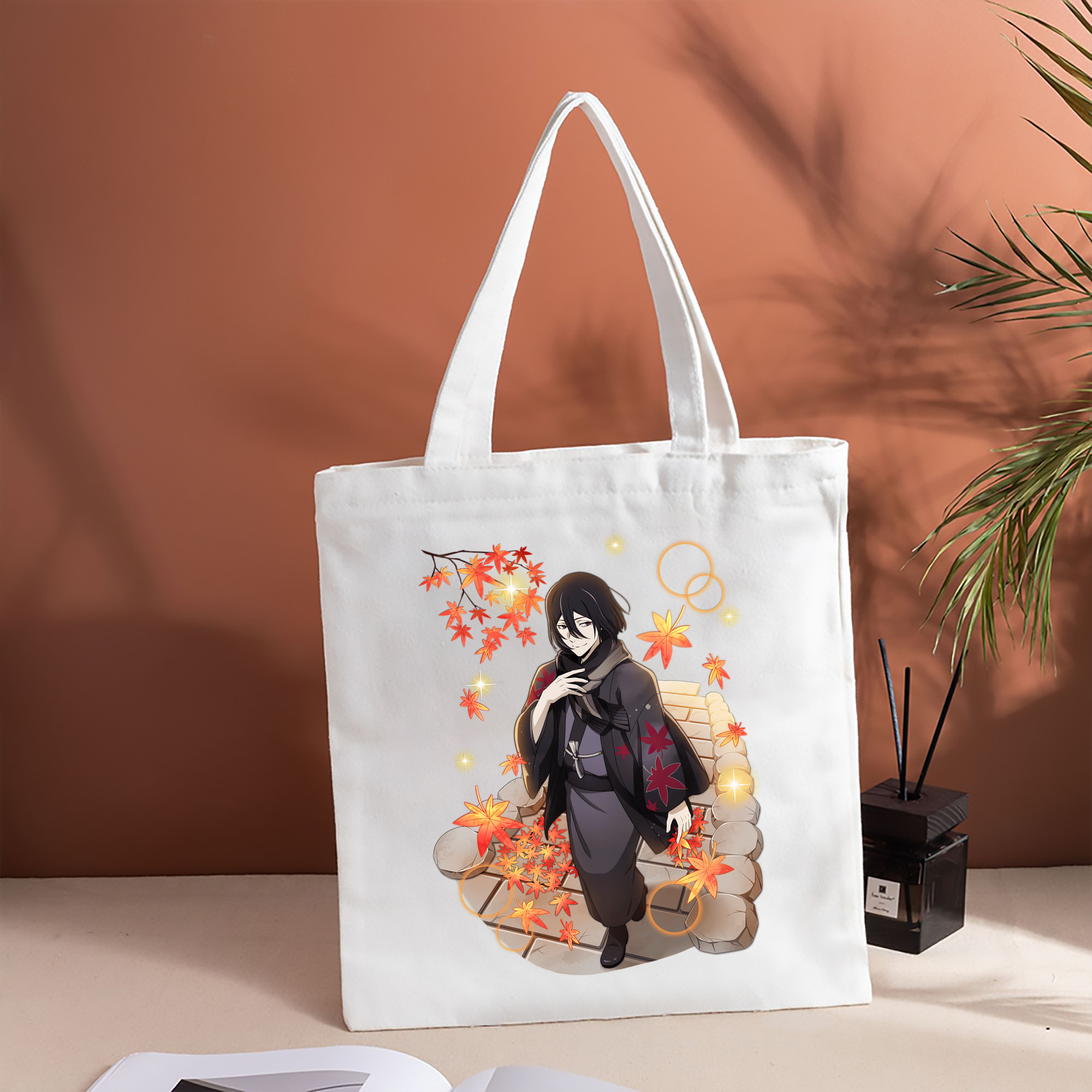 文豪ストレイドッグス Bungo Stray Dogs 縦型キャンバス生地手提げバッグ　トートバッグ