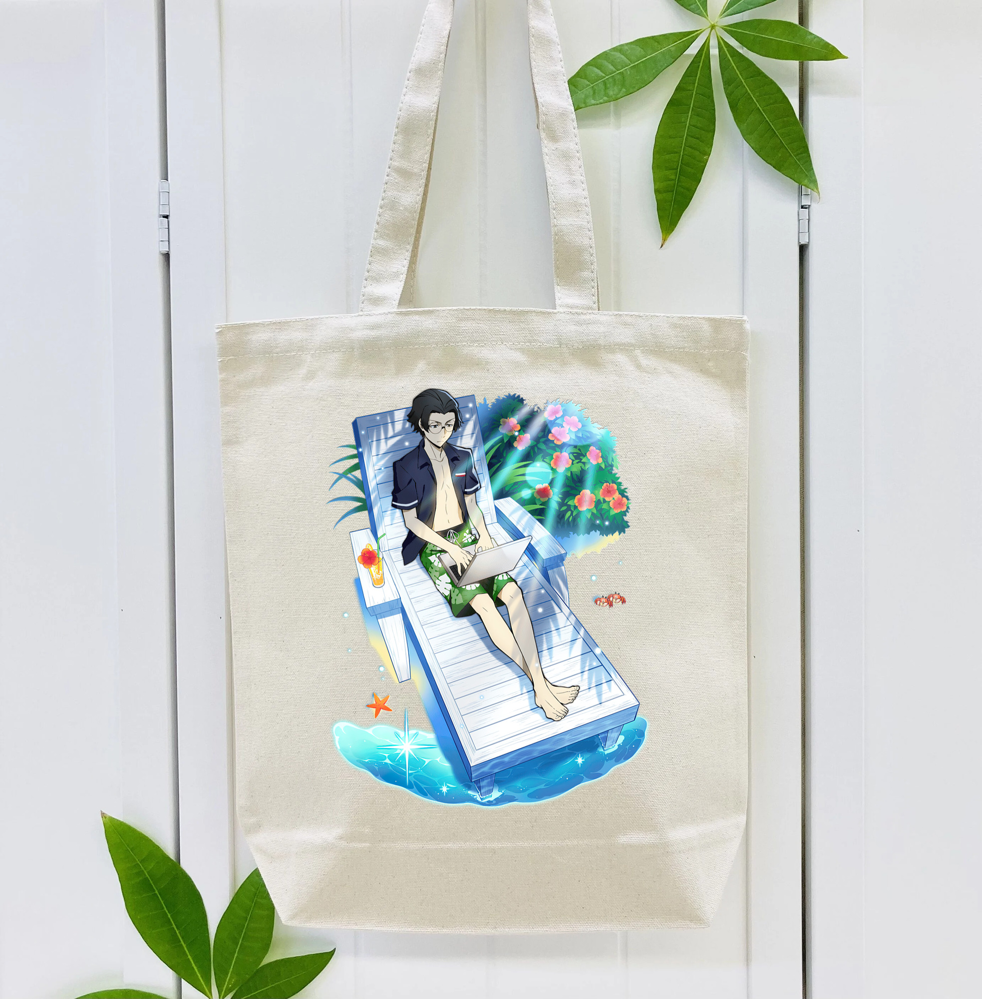 文豪ストレイドッグス Bungo Stray Dogs 縦型キャンバス生地手提げバッグ　トートバッグ