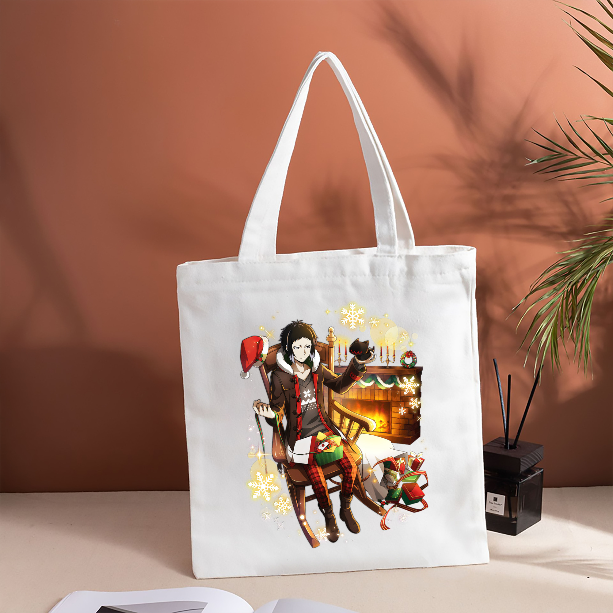 文豪ストレイドッグス Bungo Stray Dogs 縦型キャンバス生地手提げバッグ　トートバッグ