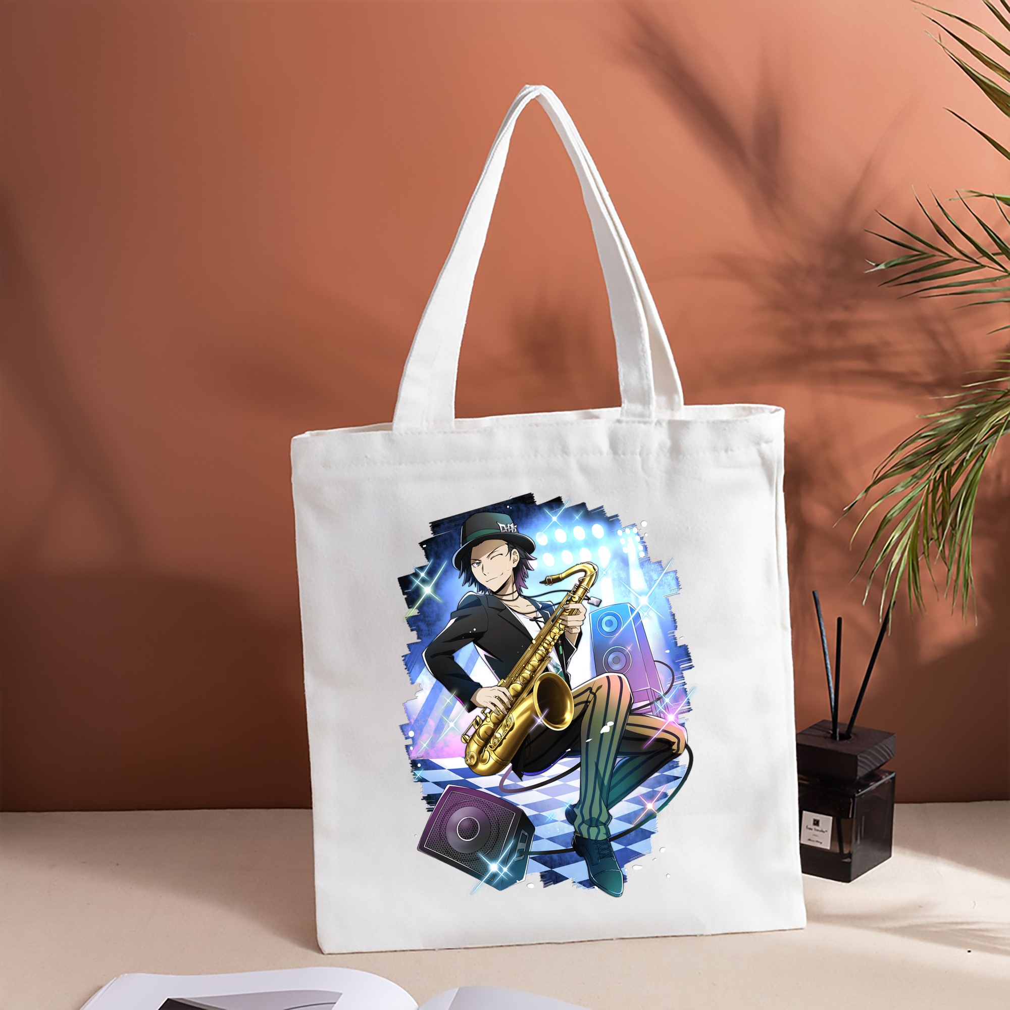 文豪ストレイドッグス Bungo Stray Dogs 縦型キャンバス生地手提げバッグ　トートバッグ