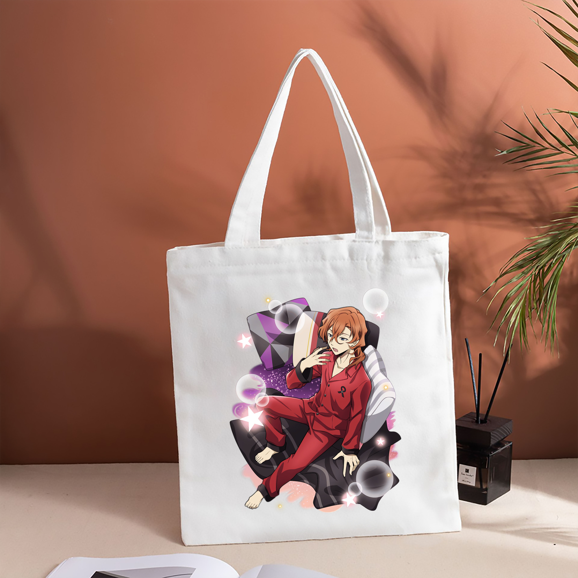 文豪ストレイドッグス Bungo Stray Dogs 縦型キャンバス生地手提げバッグ　トートバッグ