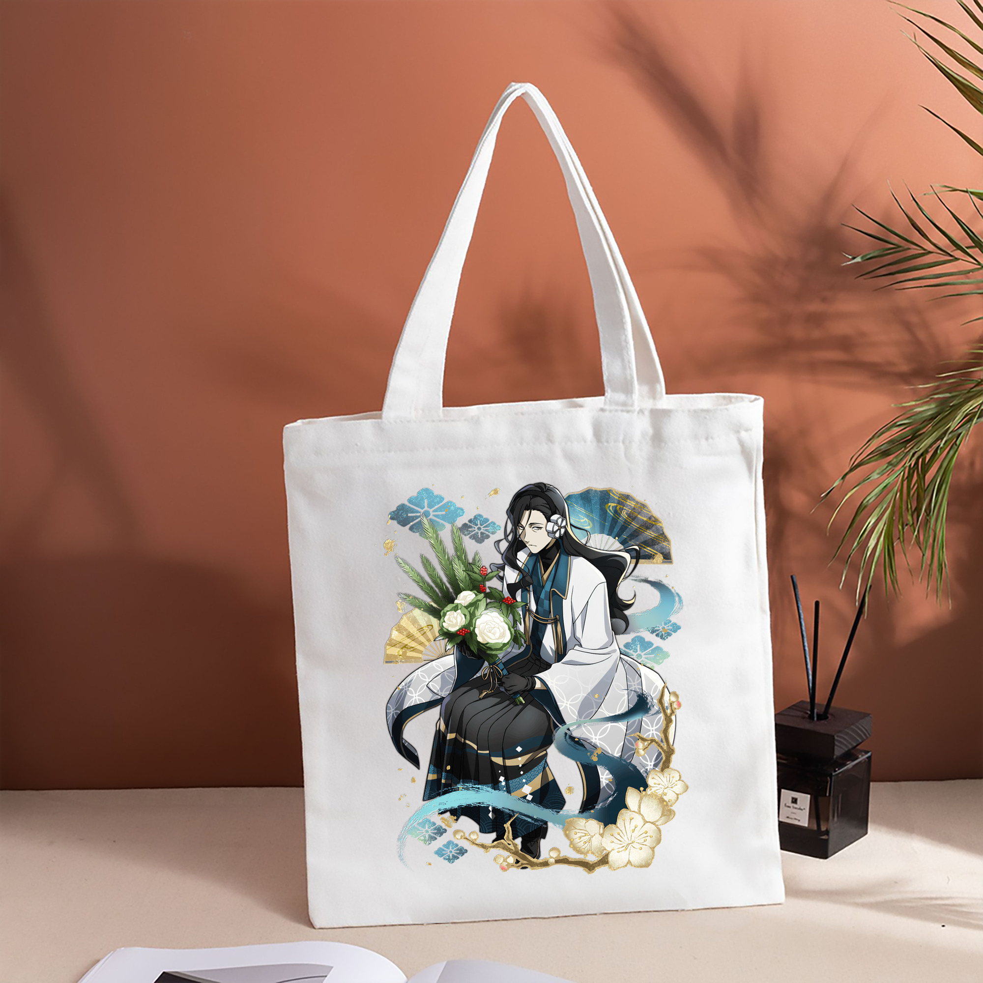 文豪ストレイドッグス Bungo Stray Dogs 縦型キャンバス生地手提げバッグ　トートバッグ