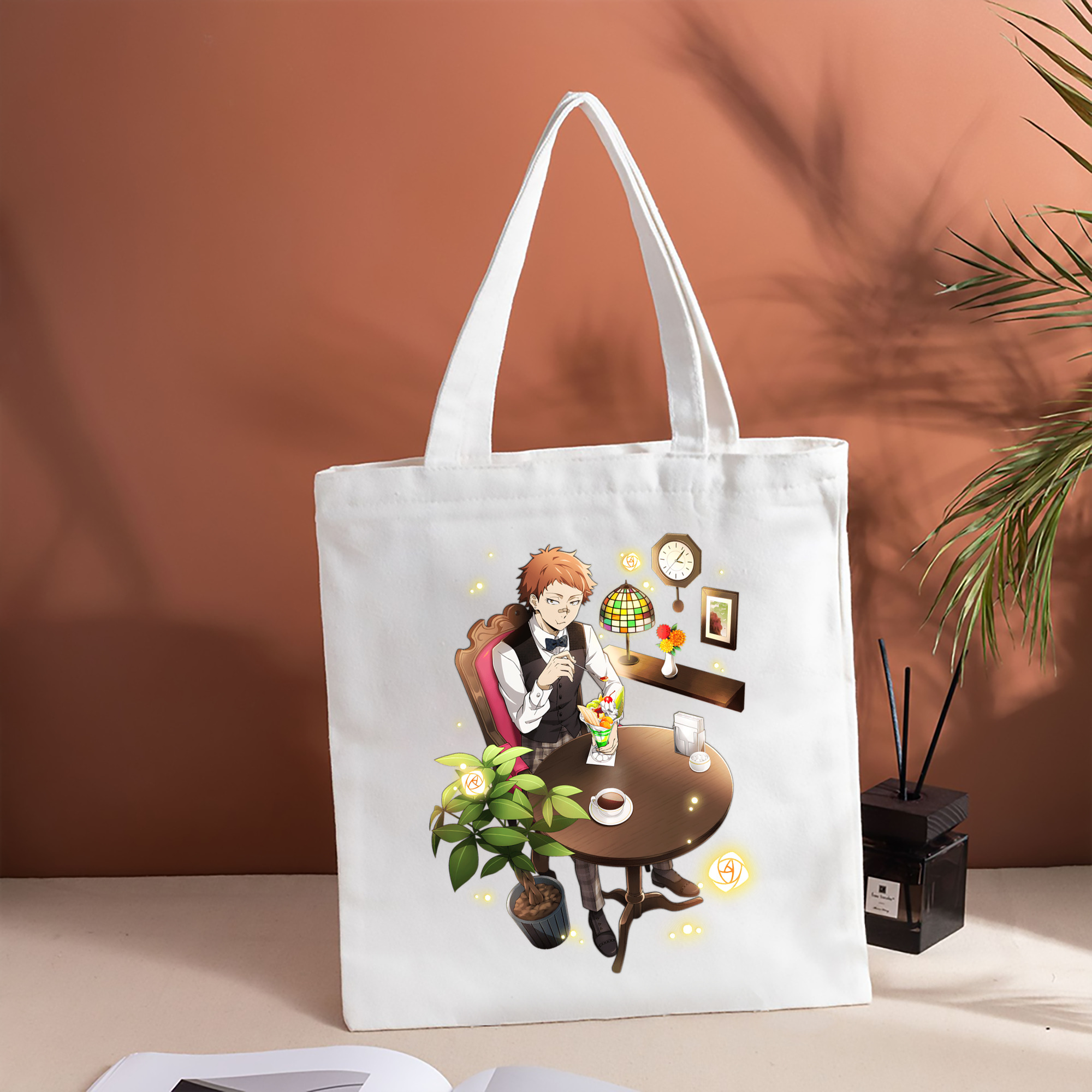 文豪ストレイドッグス Bungo Stray Dogs 縦型キャンバス生地手提げバッグ　トートバッグ
