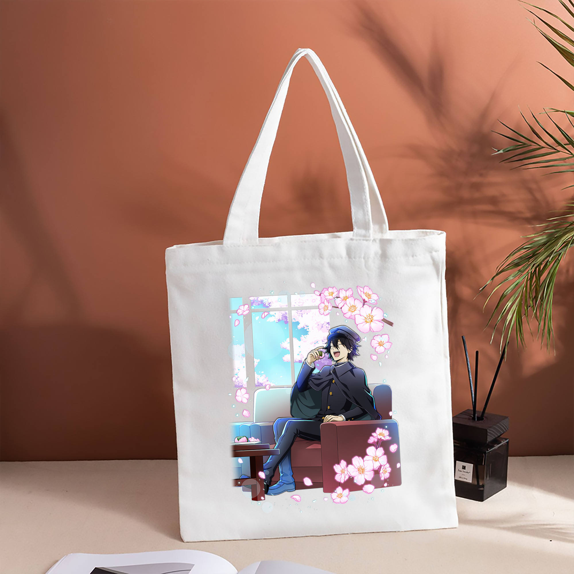 文豪ストレイドッグス Bungo Stray Dogs 縦型キャンバス生地手提げバッグ　トートバッグ