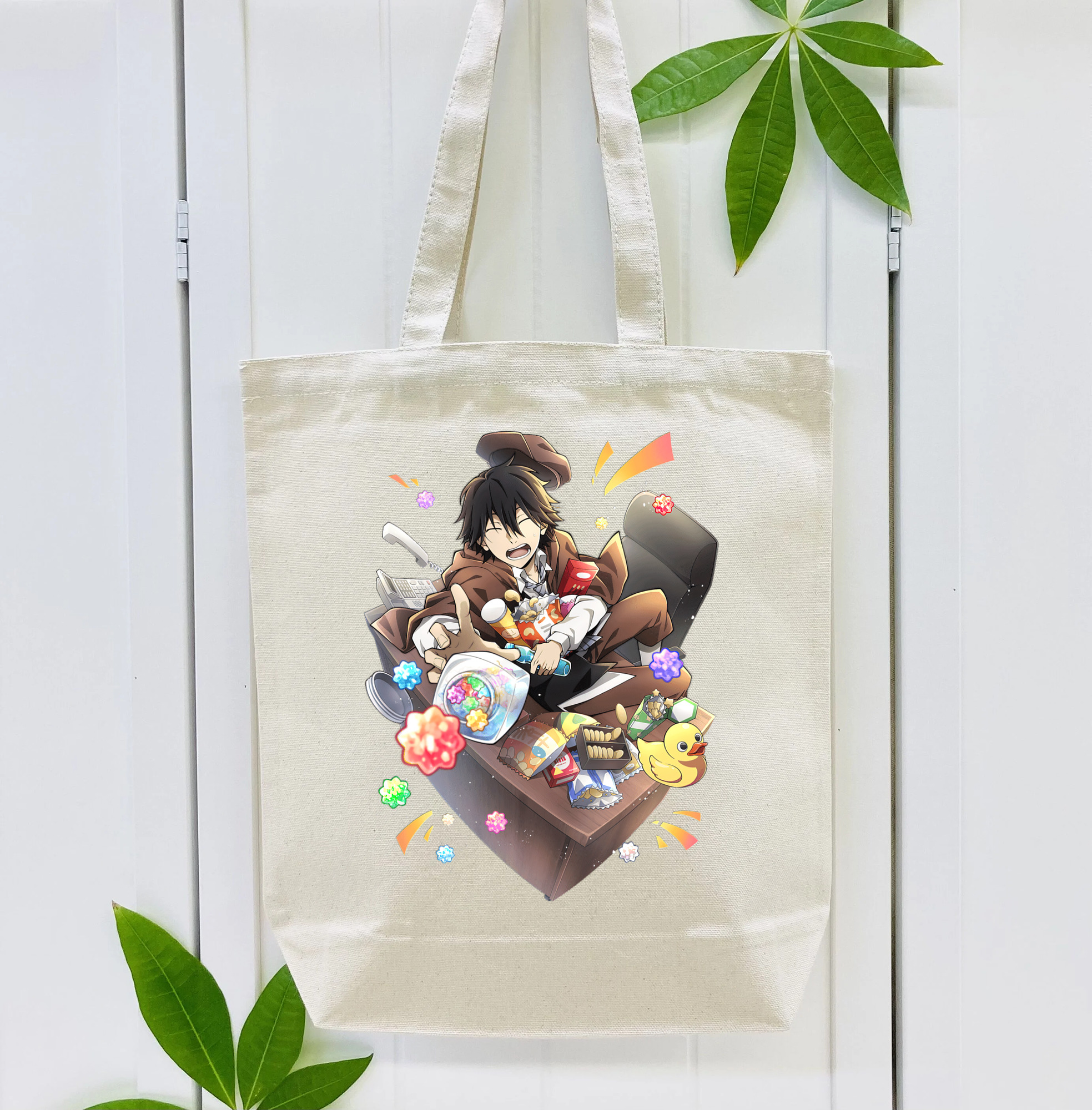 文豪ストレイドッグス Bungo Stray Dogs 縦型キャンバス生地手提げバッグ　トートバッグ