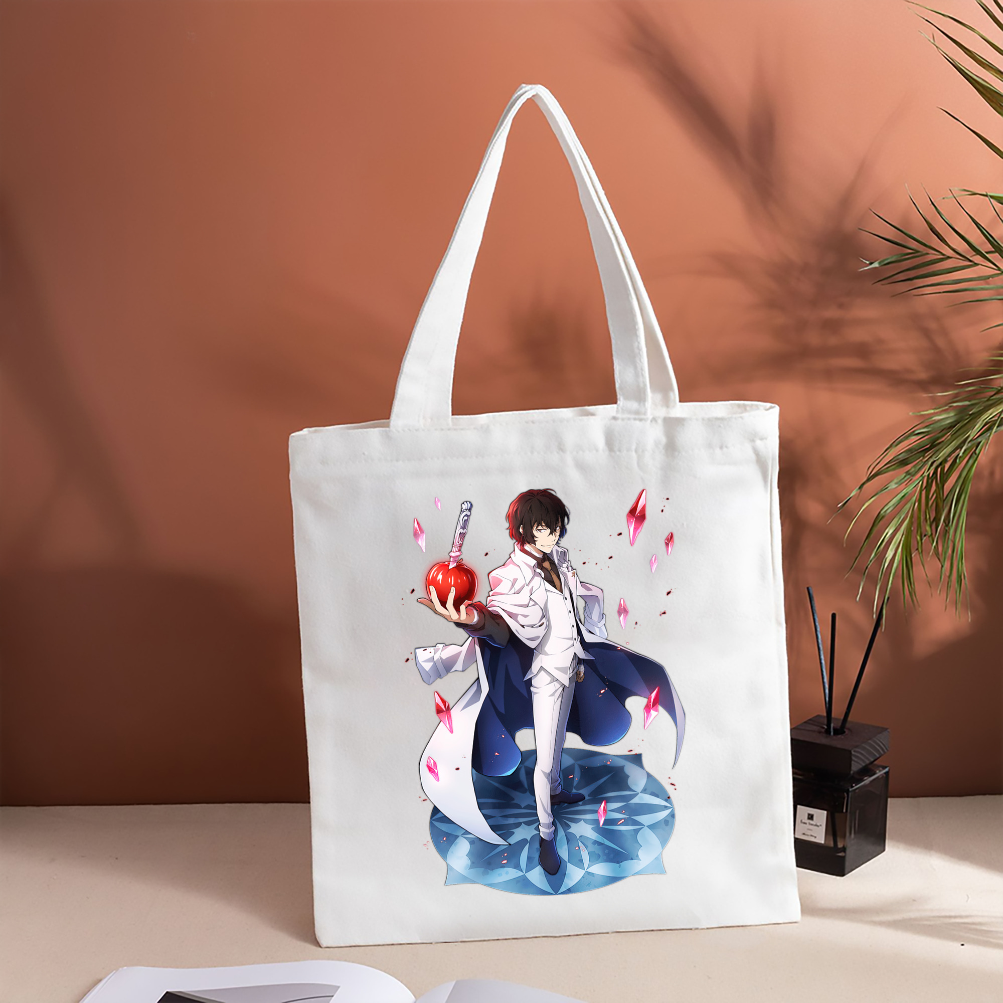 文豪ストレイドッグス Bungo Stray Dogs 縦型キャンバス生地手提げバッグ　トートバッグ