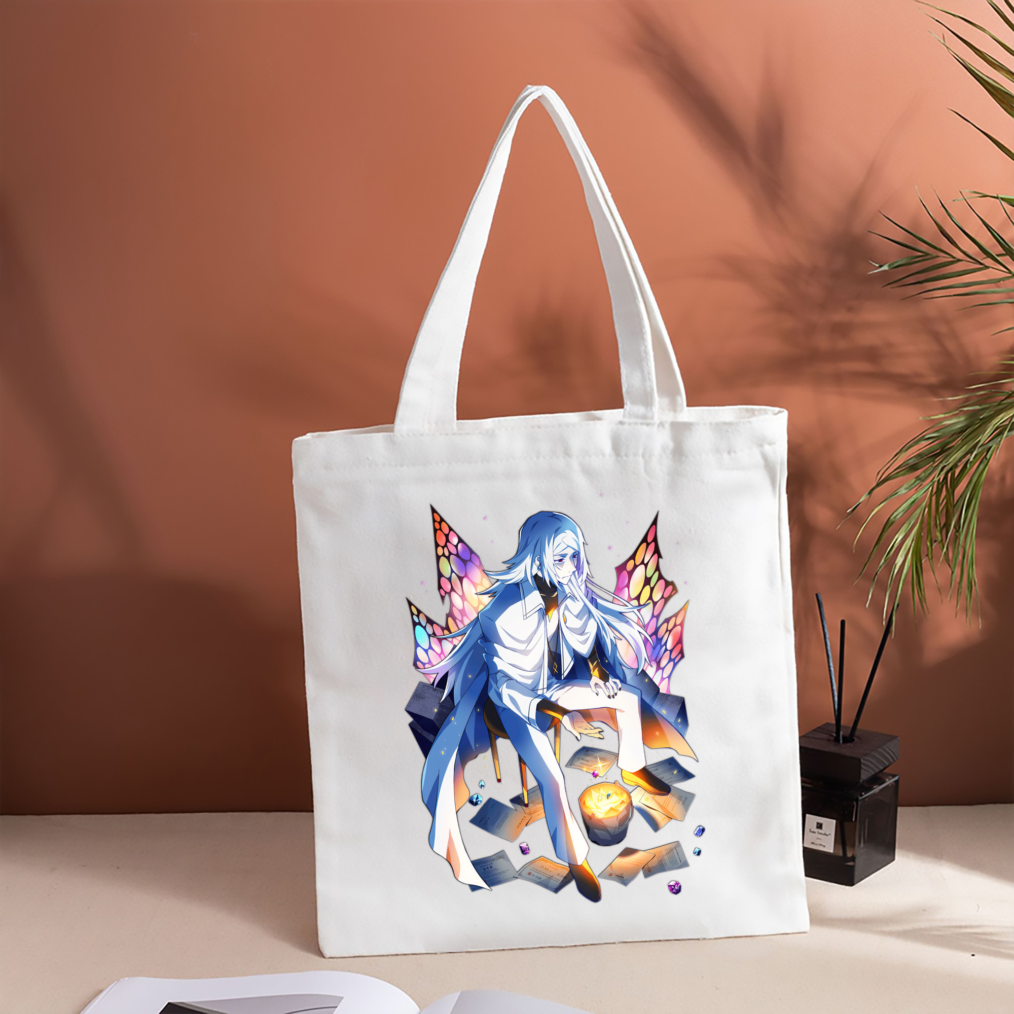 文豪ストレイドッグス Bungo Stray Dogs 縦型キャンバス生地手提げバッグ　トートバッグ