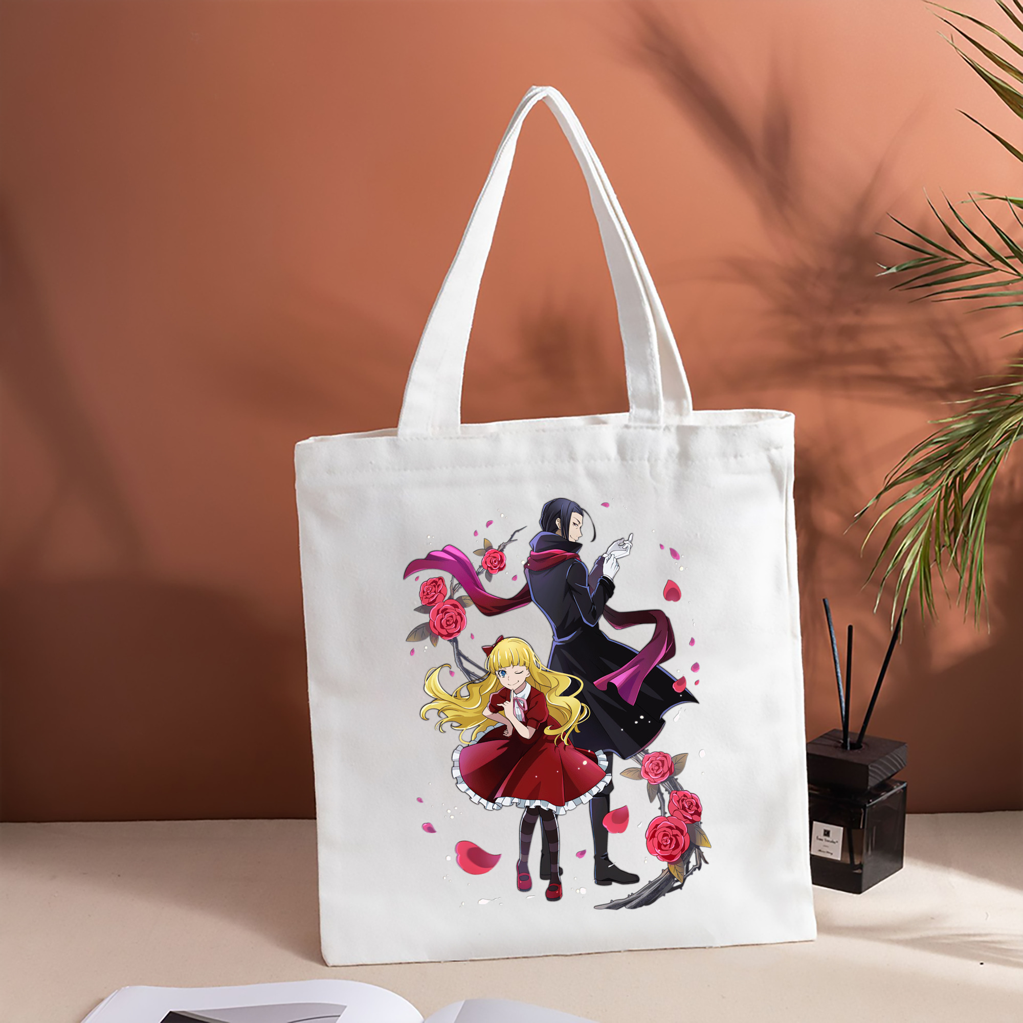 文豪ストレイドッグス Bungo Stray Dogs 縦型キャンバス生地手提げバッグ　トートバッグ