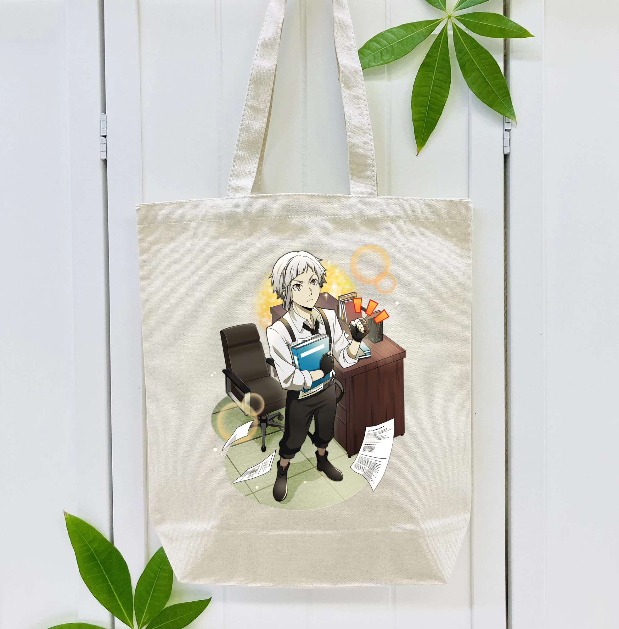 文豪ストレイドッグス Bungo Stray Dogs 縦型キャンバス生地手提げバッグ　トートバッグ