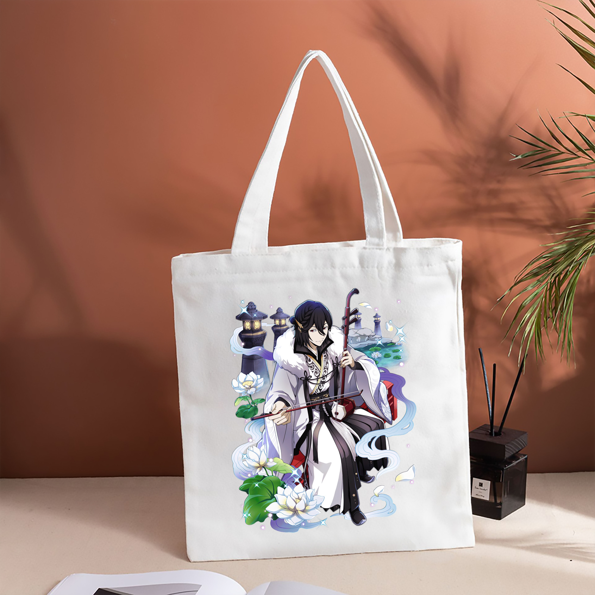 文豪ストレイドッグス Bungo Stray Dogs 縦型キャンバス生地手提げバッグ　トートバッグ