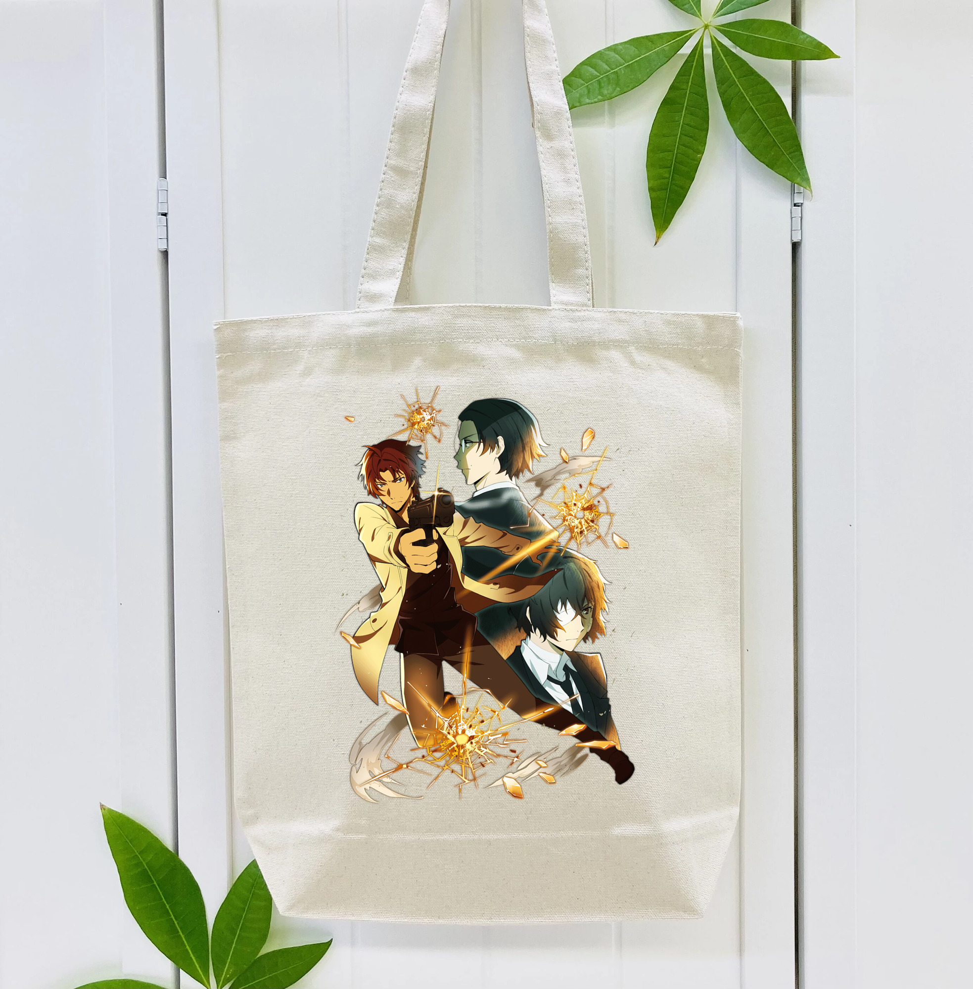 文豪ストレイドッグス Bungo Stray Dogs 縦型キャンバス生地手提げバッグ　トートバッグ
