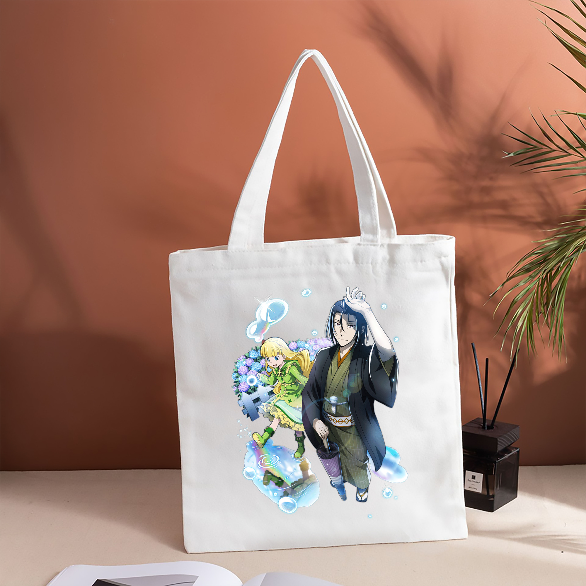文豪ストレイドッグス Bungo Stray Dogs 縦型キャンバス生地手提げバッグ　トートバッグ