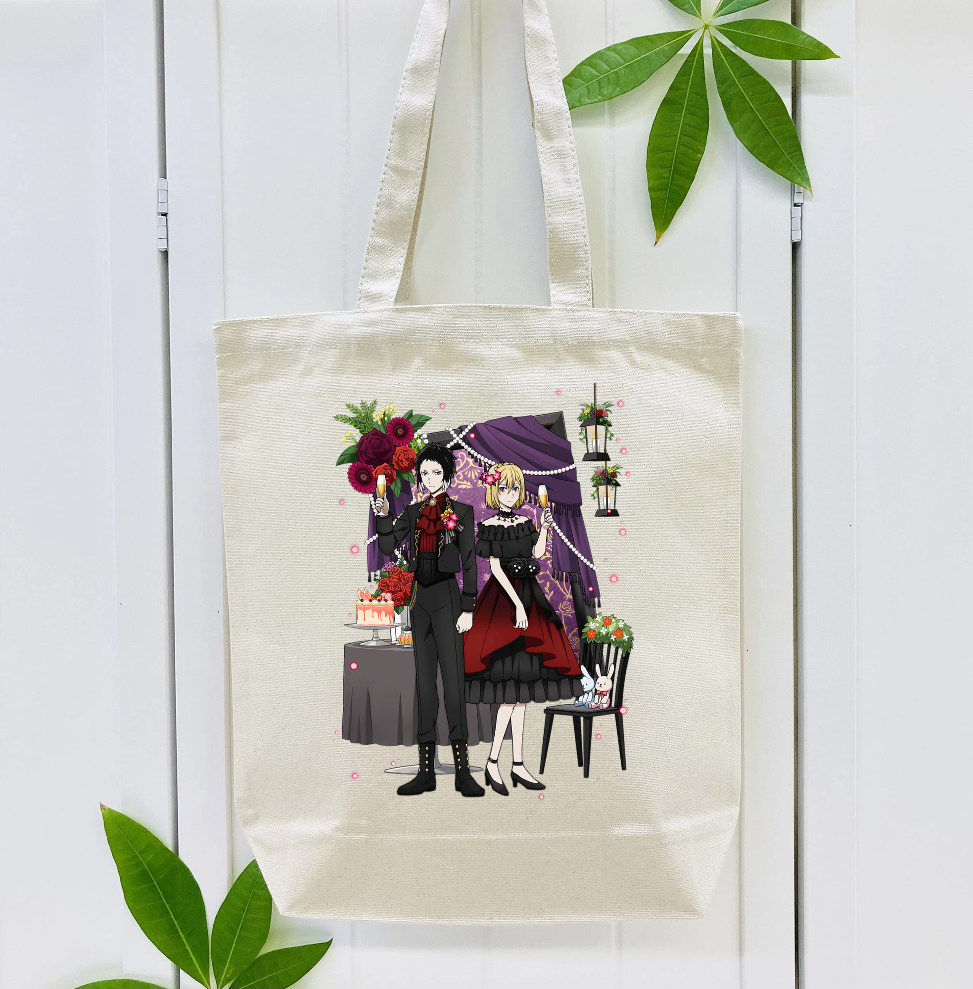 文豪ストレイドッグス Bungo Stray Dogs 縦型キャンバス生地手提げバッグ　トートバッグ