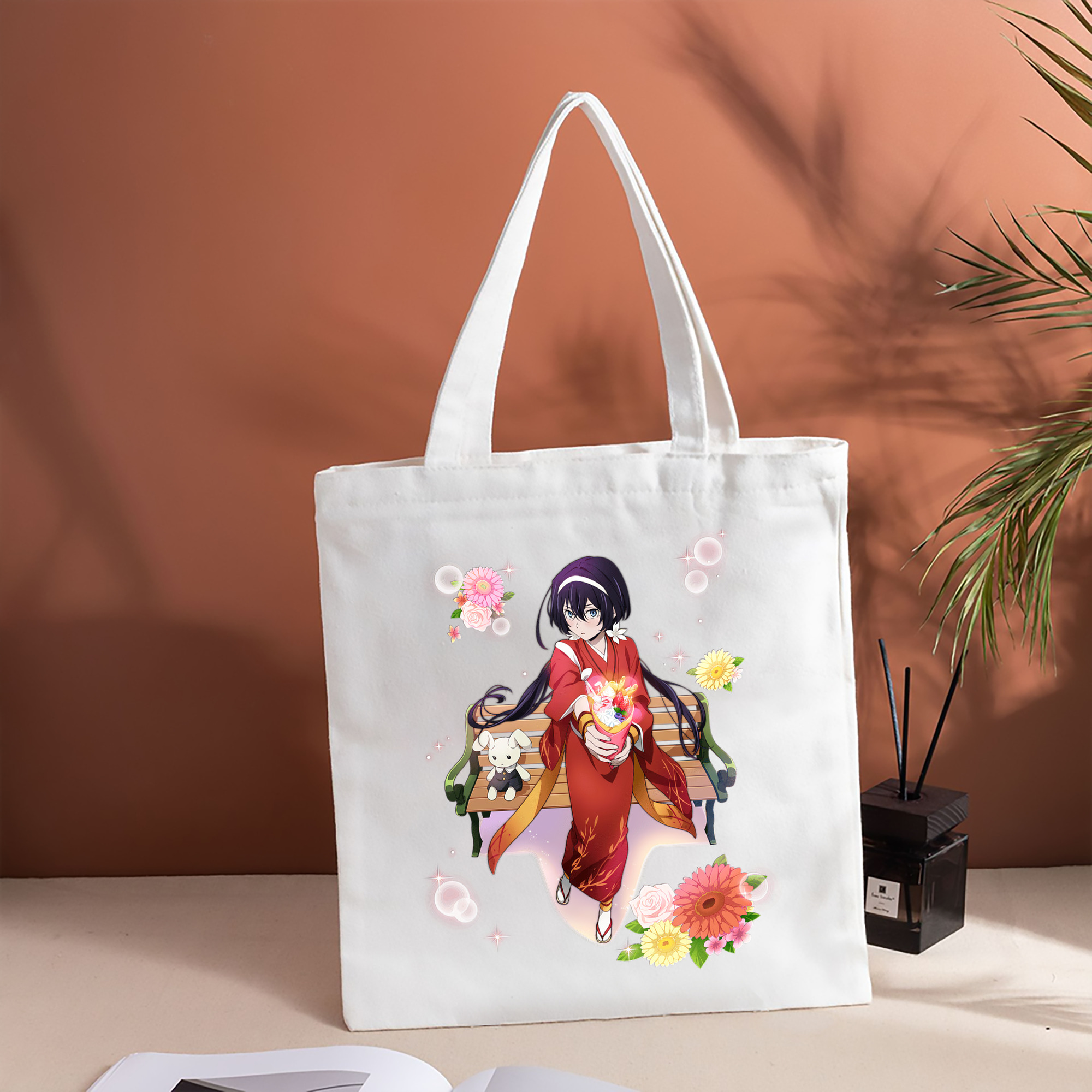 文豪ストレイドッグス Bungo Stray Dogs 縦型キャンバス生地手提げバッグ　トートバッグ