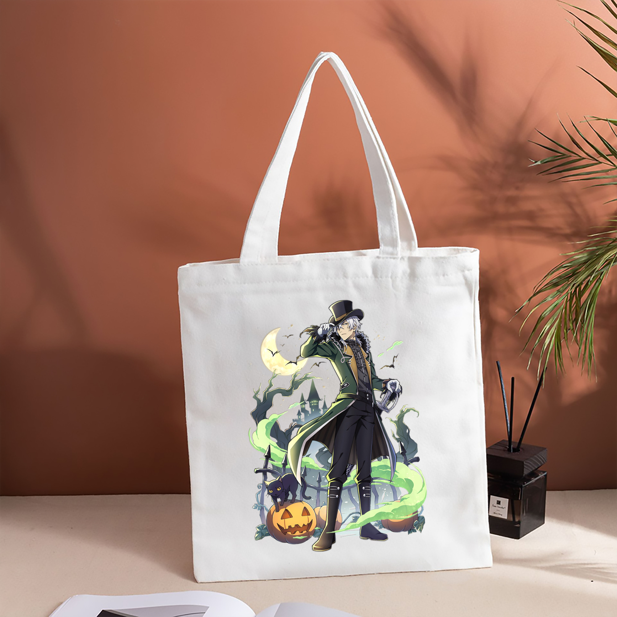文豪ストレイドッグス Bungo Stray Dogs 縦型キャンバス生地手提げバッグ　トートバッグ