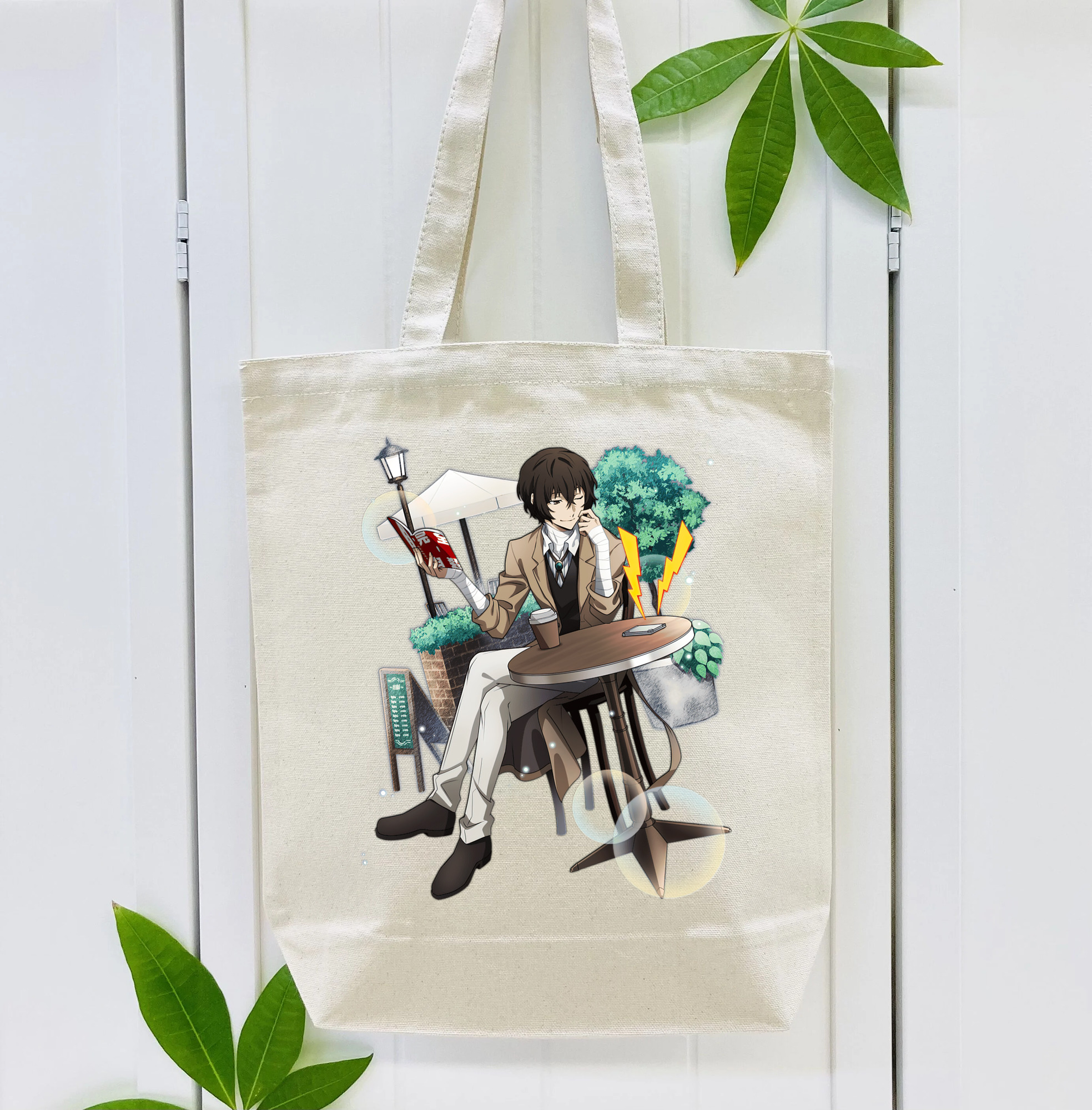 文豪ストレイドッグス Bungo Stray Dogs 縦型キャンバス生地手提げバッグ　トートバッグ