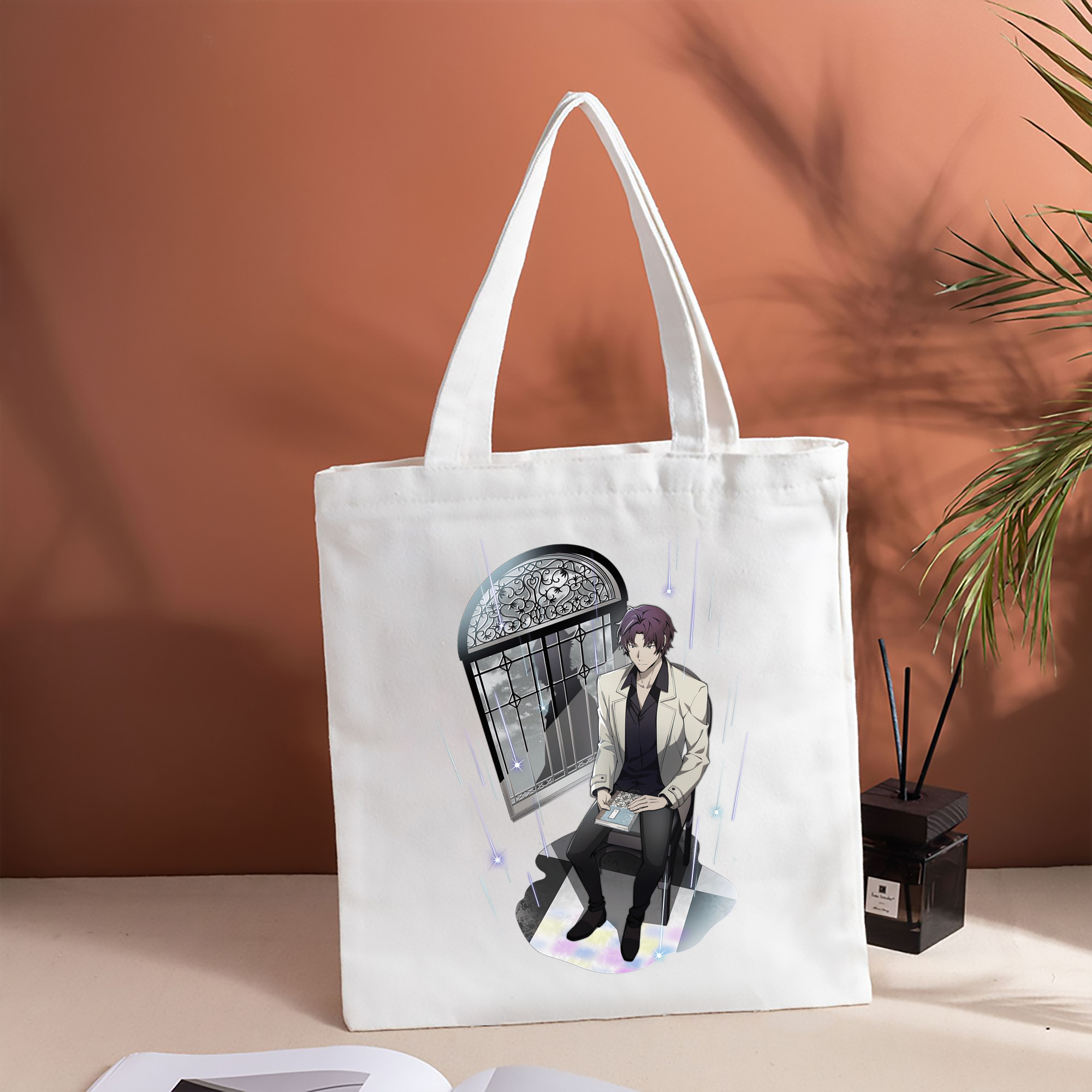 文豪ストレイドッグス Bungo Stray Dogs 縦型キャンバス生地手提げバッグ　トートバッグ