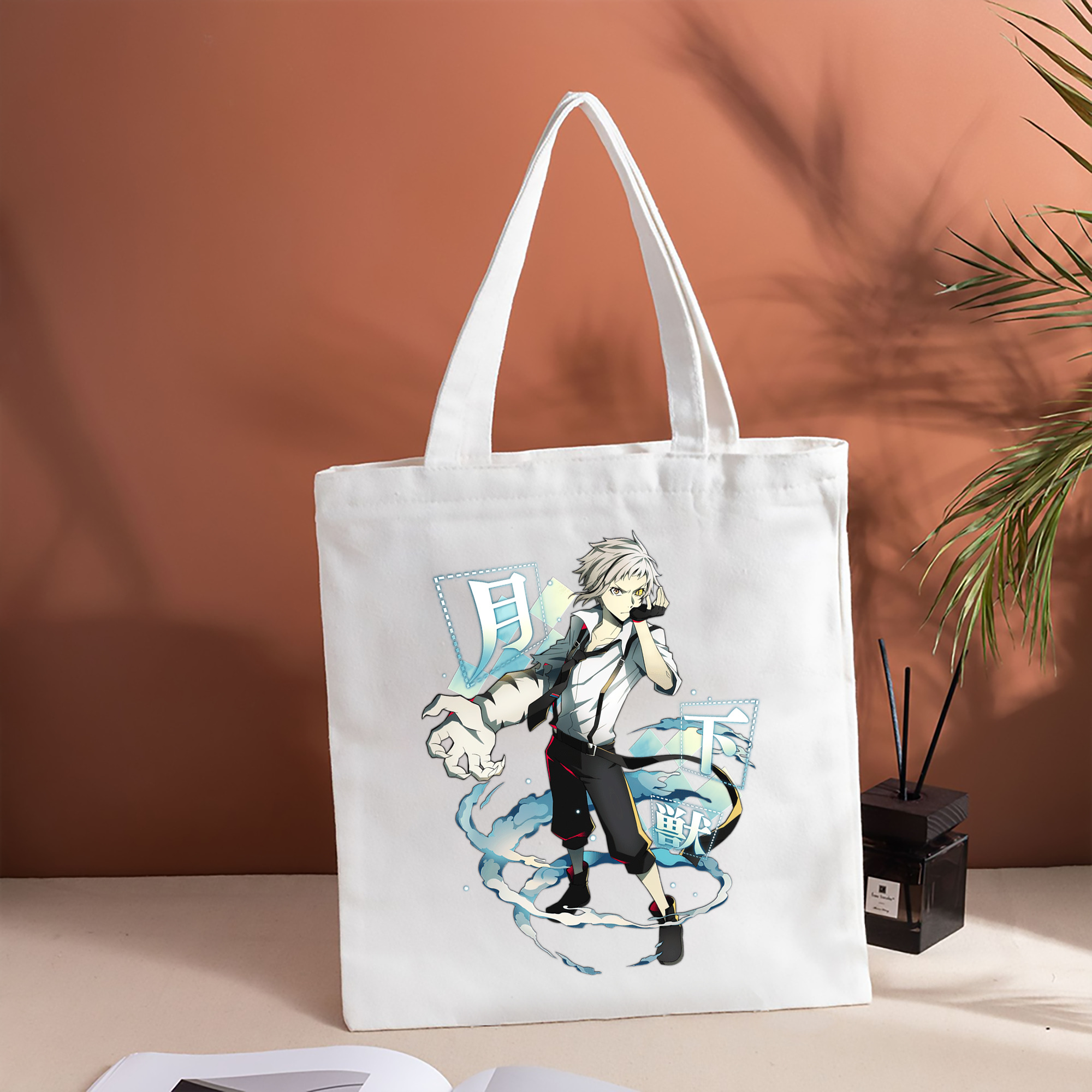 文豪ストレイドッグス Bungo Stray Dogs 縦型キャンバス生地手提げバッグ　トートバッグ