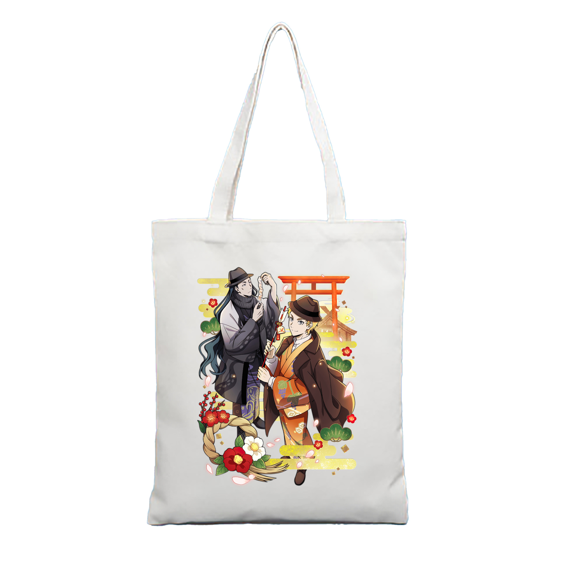 （画像用） 文豪ストレイドッグス Bungo Stray Dogs 縦型キャンバス生地手提げバッグ　トートバッグ