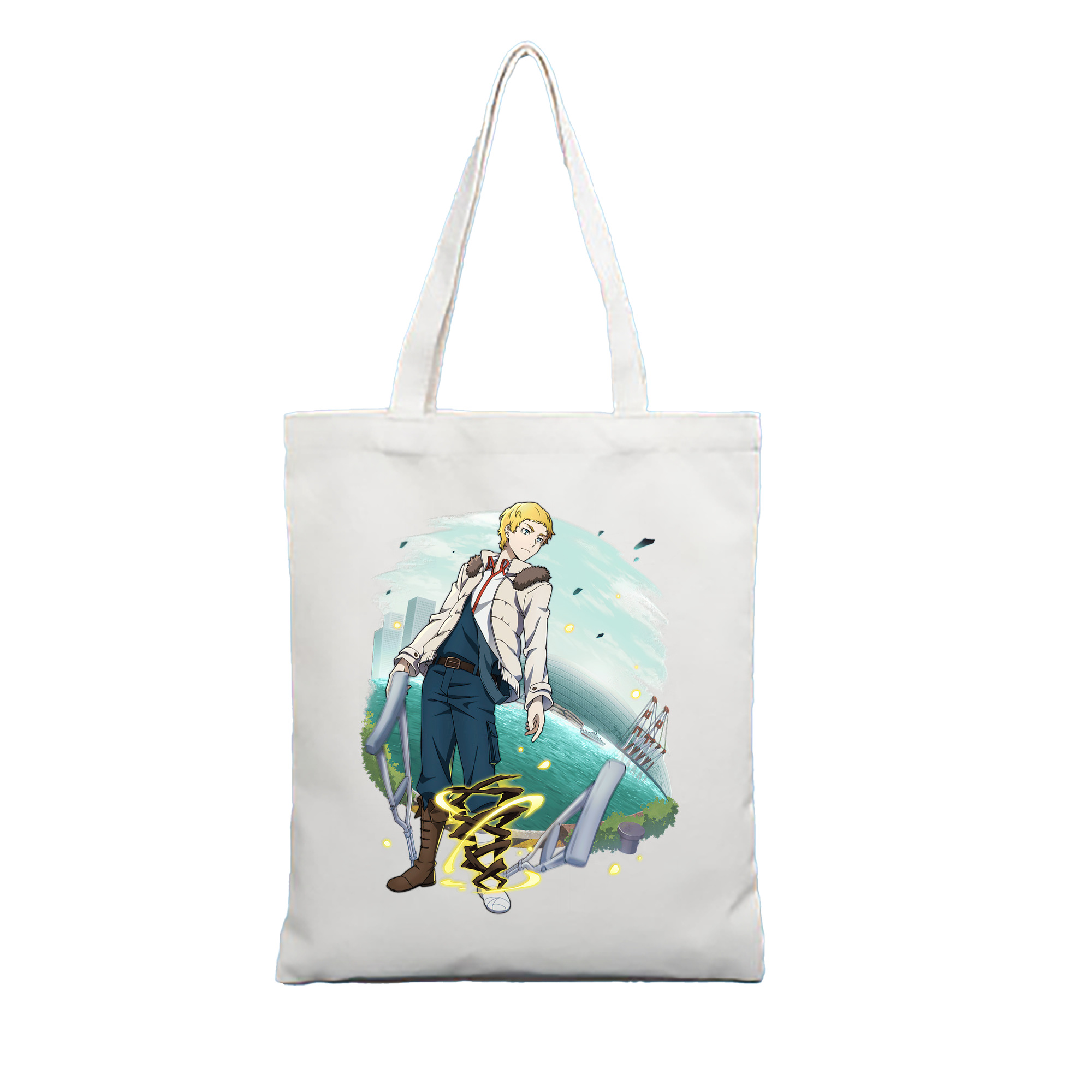（画像用） 文豪ストレイドッグス Bungo Stray Dogs 縦型キャンバス生地手提げバッグ　トートバッグ
