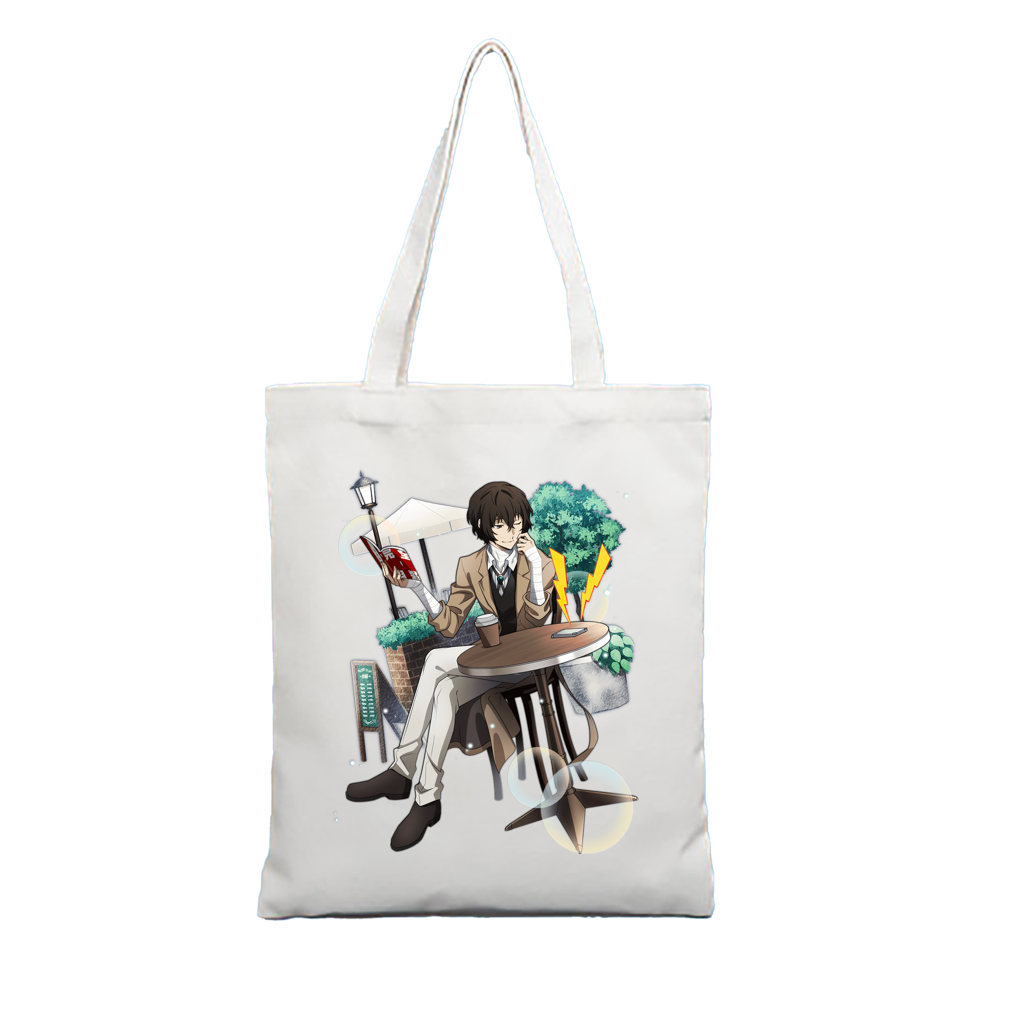 （画像用） 文豪ストレイドッグス Bungo Stray Dogs 縦型キャンバス生地手提げバッグ　トートバッグ