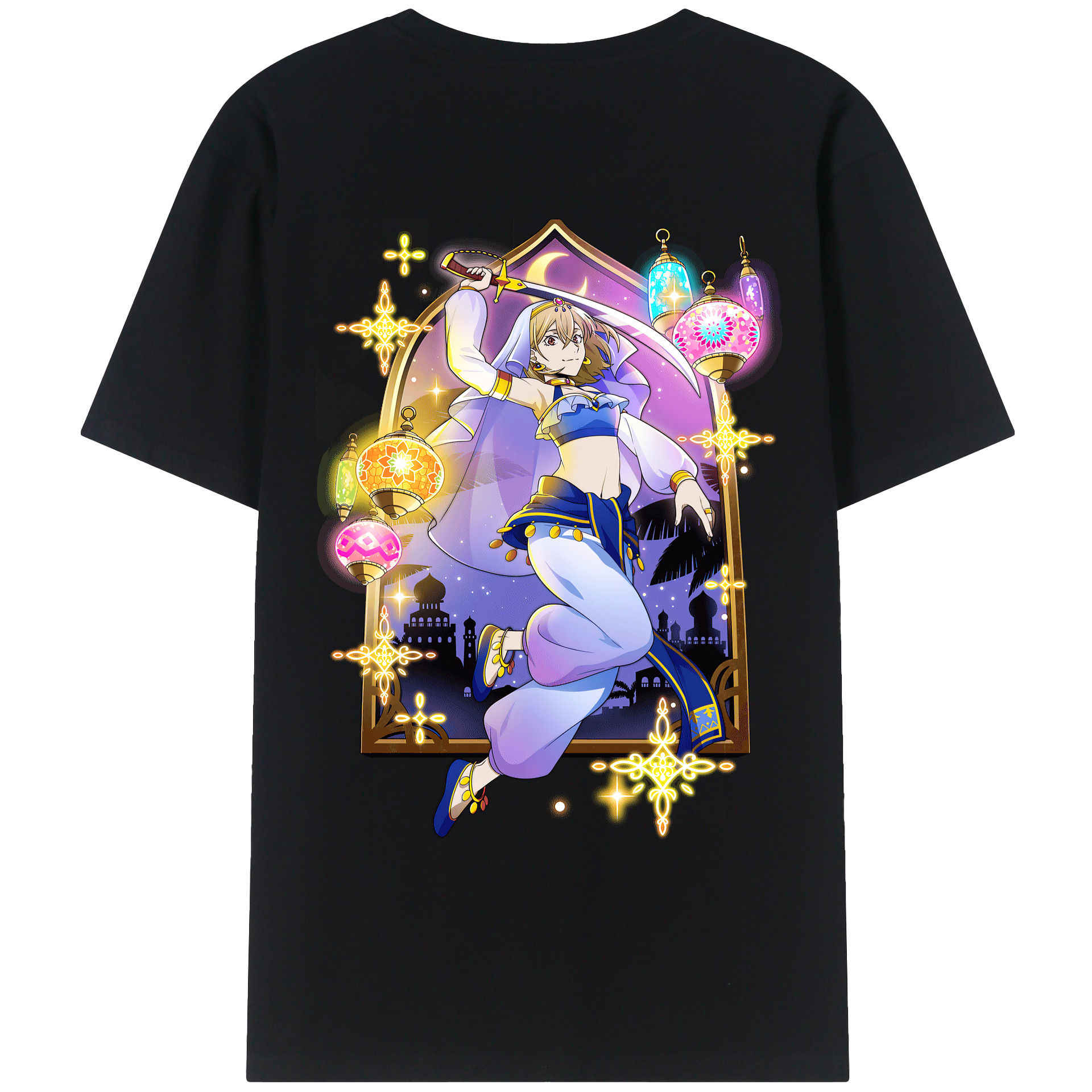 （画像用） 文豪ストレイドッグス Bungo Stray Dogs 綿100％ メンズ半袖Tシャツ（バックプリント） 通気性