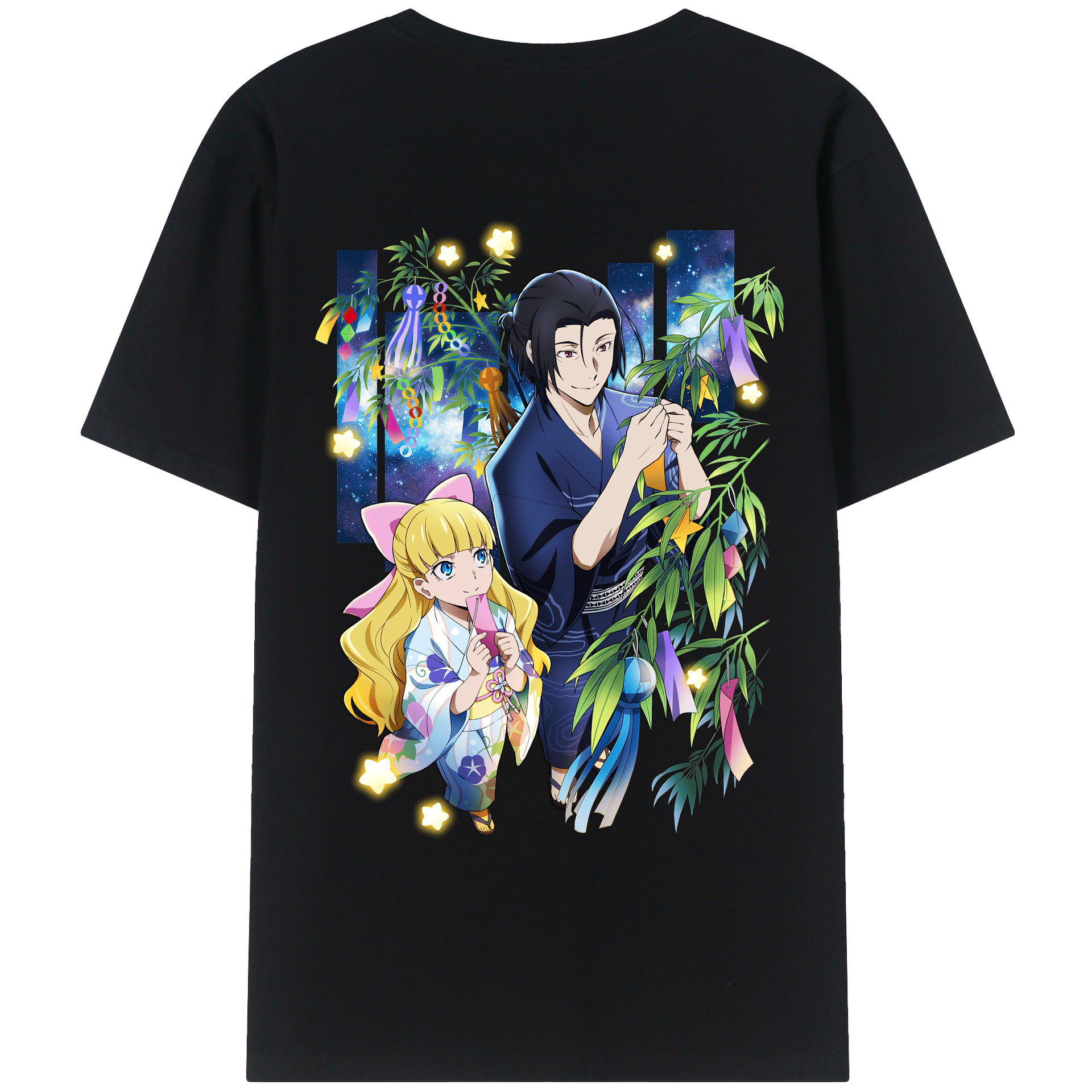 （画像用） 文豪ストレイドッグス Bungo Stray Dogs 綿100％ メンズ半袖Tシャツ（バックプリント） 通気性
