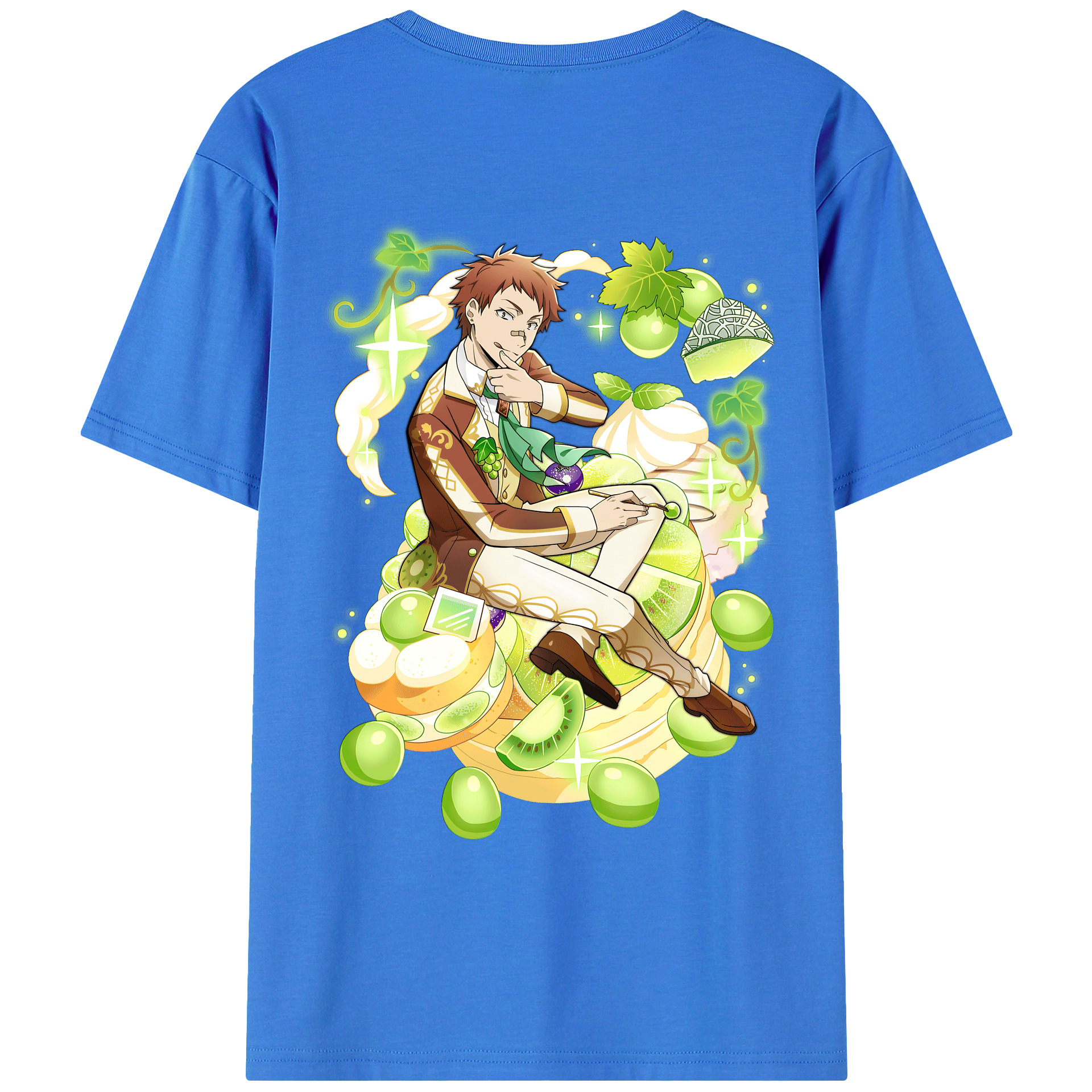 （画像用） 文豪ストレイドッグス Bungo Stray Dogs 綿100％ メンズ半袖Tシャツ（バックプリント） 通気性