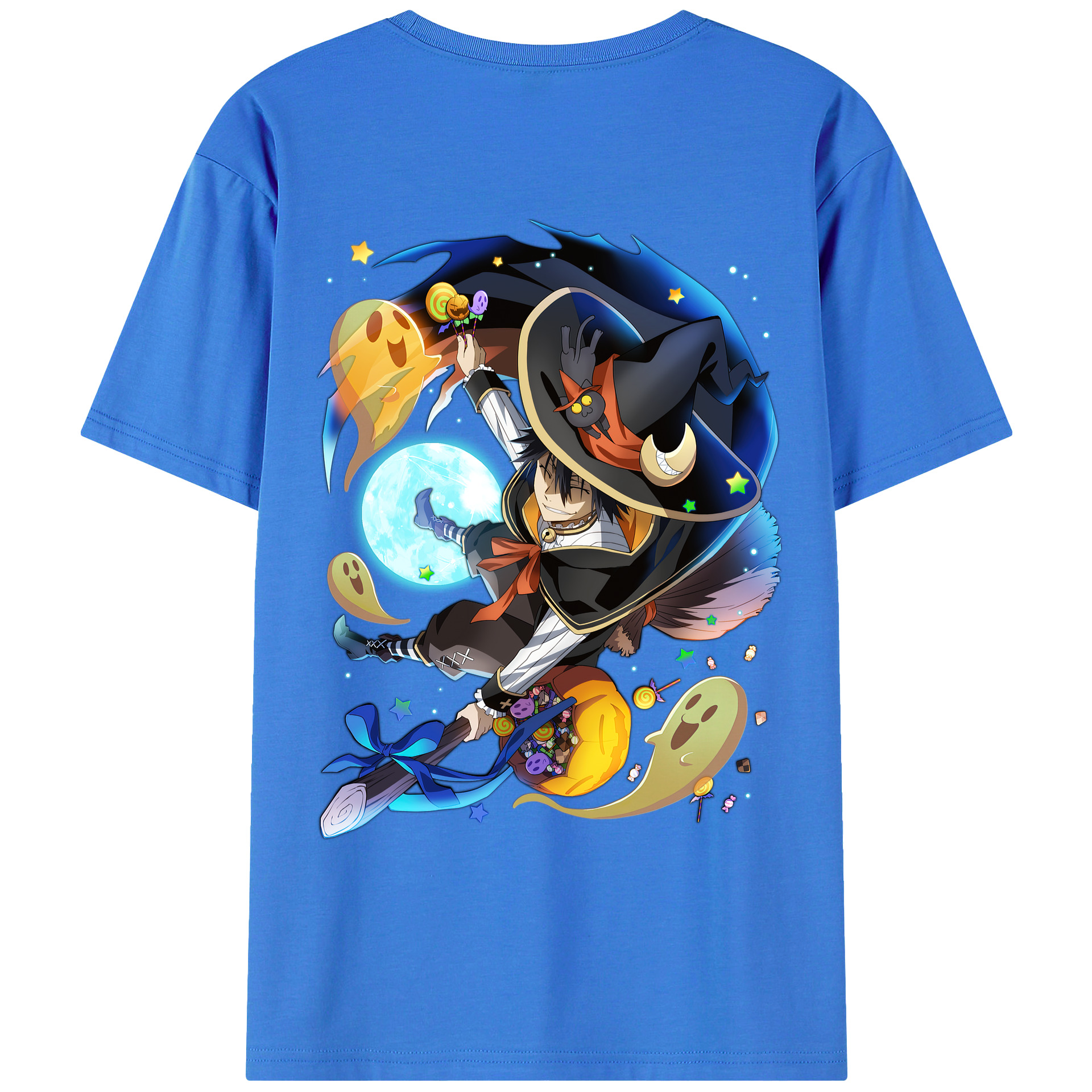 （画像用） 文豪ストレイドッグス Bungo Stray Dogs 綿100％ メンズ半袖Tシャツ（バックプリント） 通気性