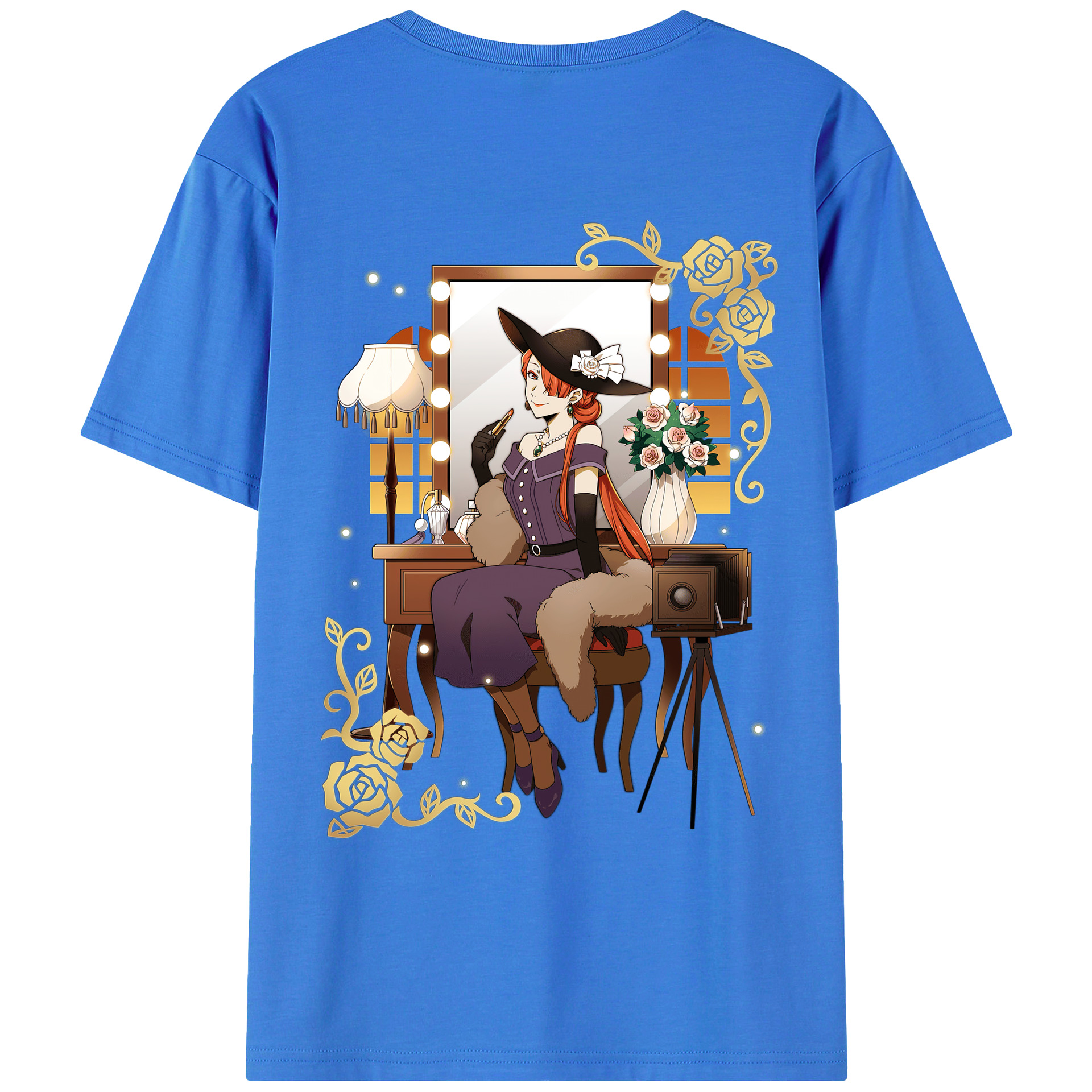 （画像用） 文豪ストレイドッグス Bungo Stray Dogs 綿100％ メンズ半袖Tシャツ（バックプリント） 通気性