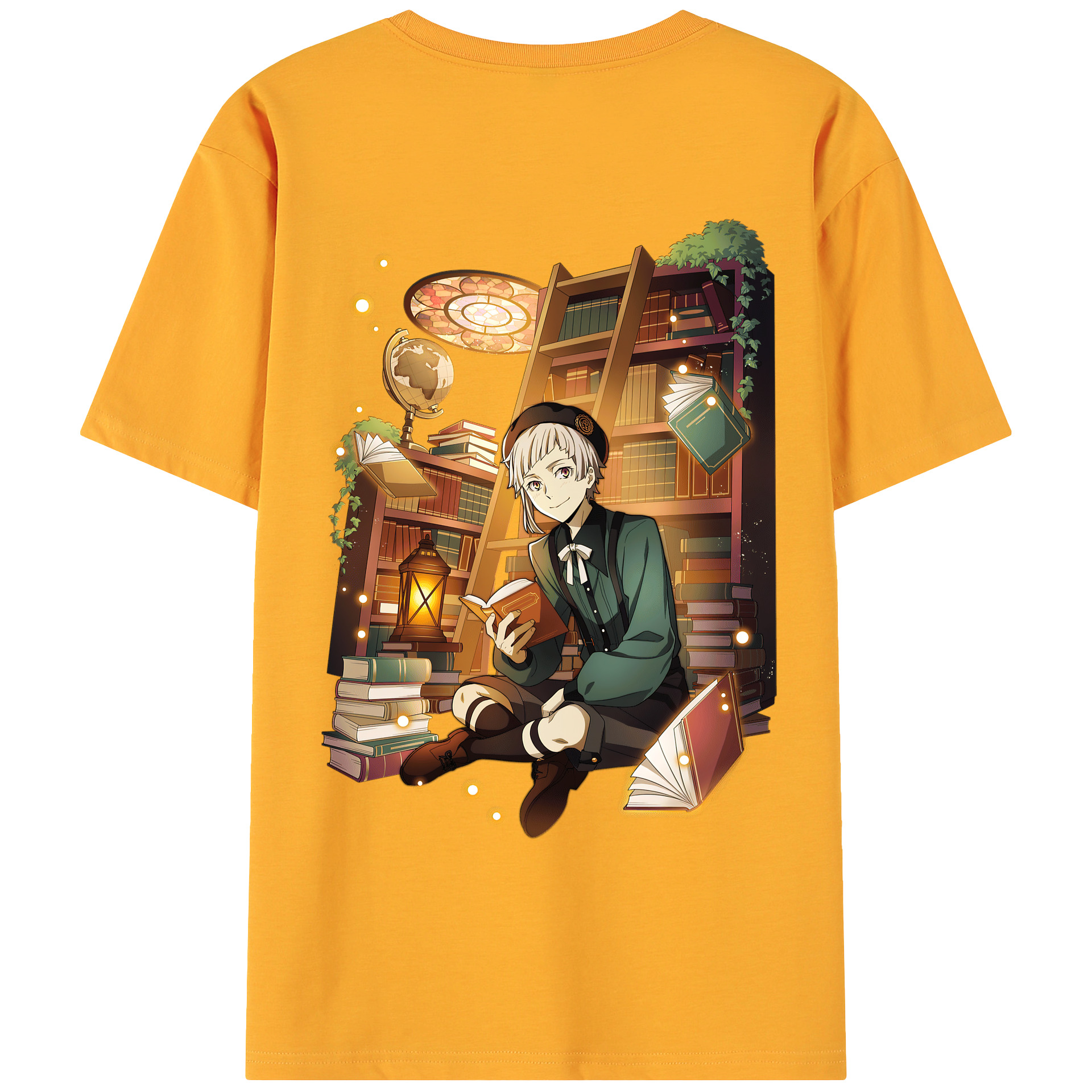 （画像用） 文豪ストレイドッグス Bungo Stray Dogs 綿100％ メンズ半袖Tシャツ（バックプリント） 通気性