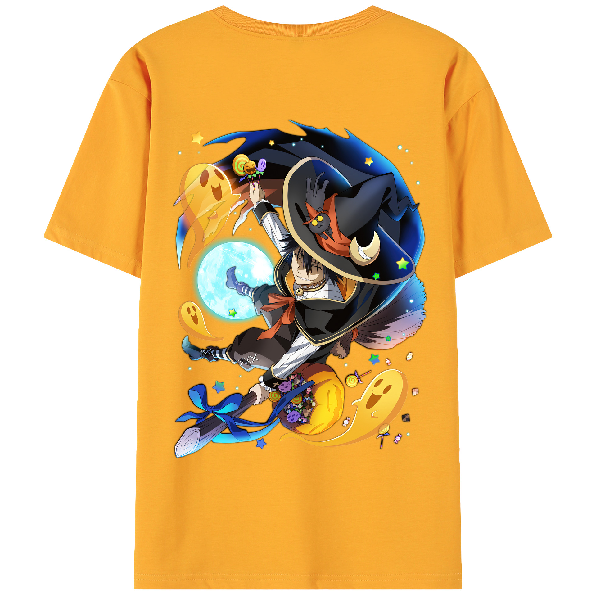 （画像用） 文豪ストレイドッグス Bungo Stray Dogs 綿100％ メンズ半袖Tシャツ（バックプリント） 通気性