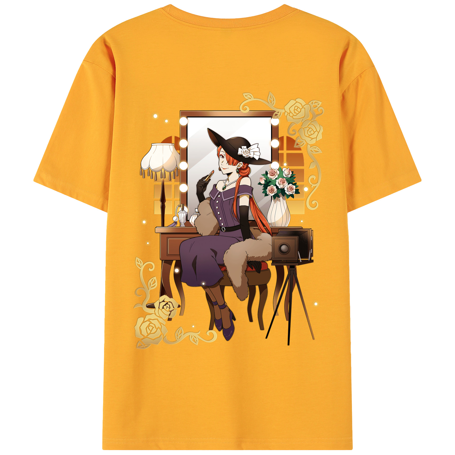 （画像用） 文豪ストレイドッグス Bungo Stray Dogs 綿100％ メンズ半袖Tシャツ（バックプリント） 通気性