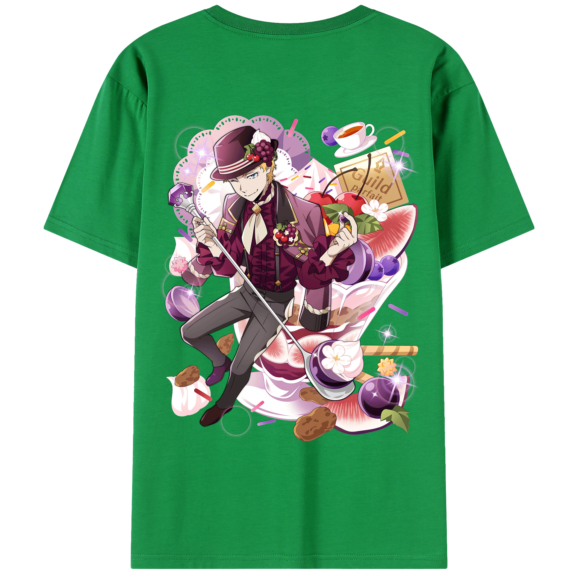 （画像用） 文豪ストレイドッグス Bungo Stray Dogs 綿100％ メンズ半袖Tシャツ（バックプリント） 通気性