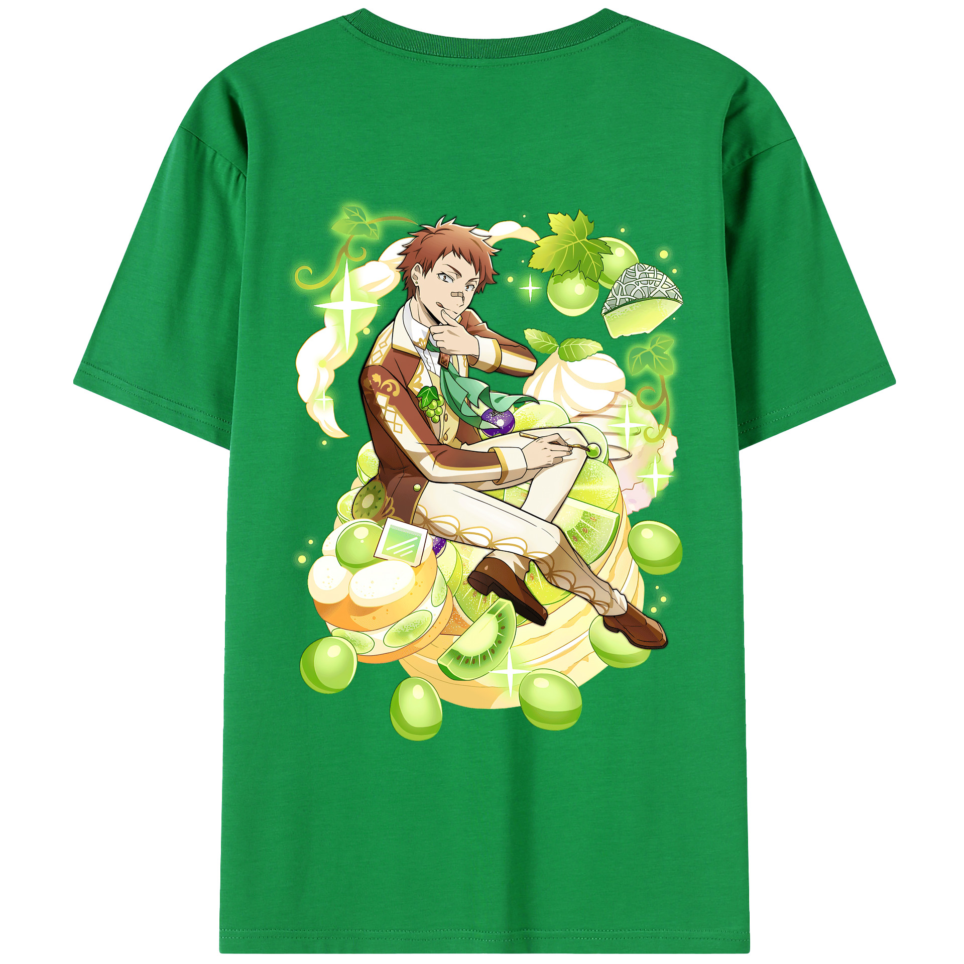 （画像用） 文豪ストレイドッグス Bungo Stray Dogs 綿100％ メンズ半袖Tシャツ（バックプリント） 通気性