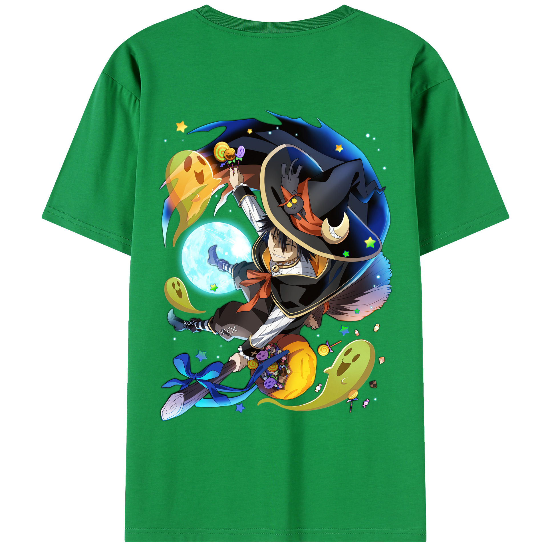 （画像用） 文豪ストレイドッグス Bungo Stray Dogs 綿100％ メンズ半袖Tシャツ（バックプリント） 通気性
