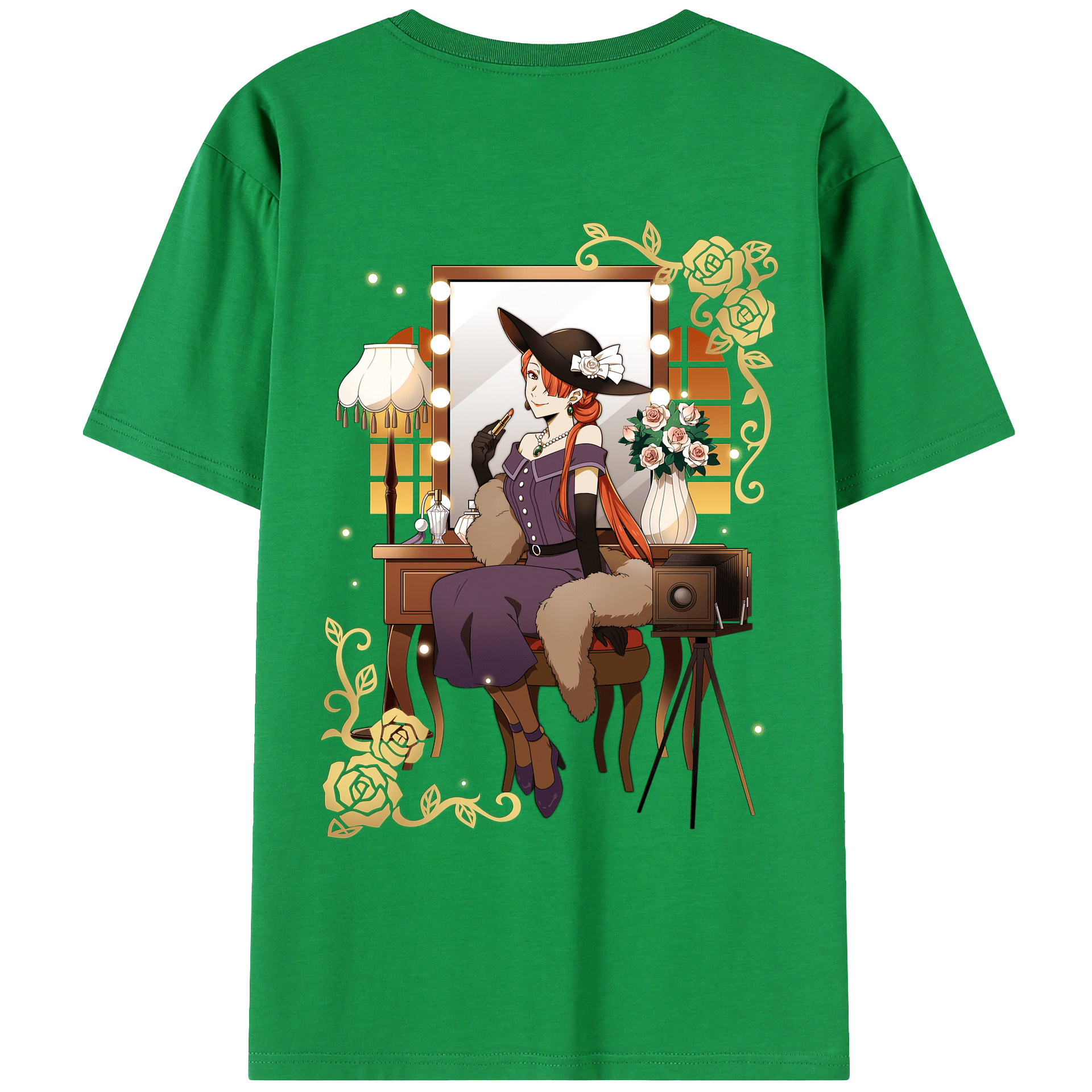 （画像用） 文豪ストレイドッグス Bungo Stray Dogs 綿100％ メンズ半袖Tシャツ（バックプリント） 通気性