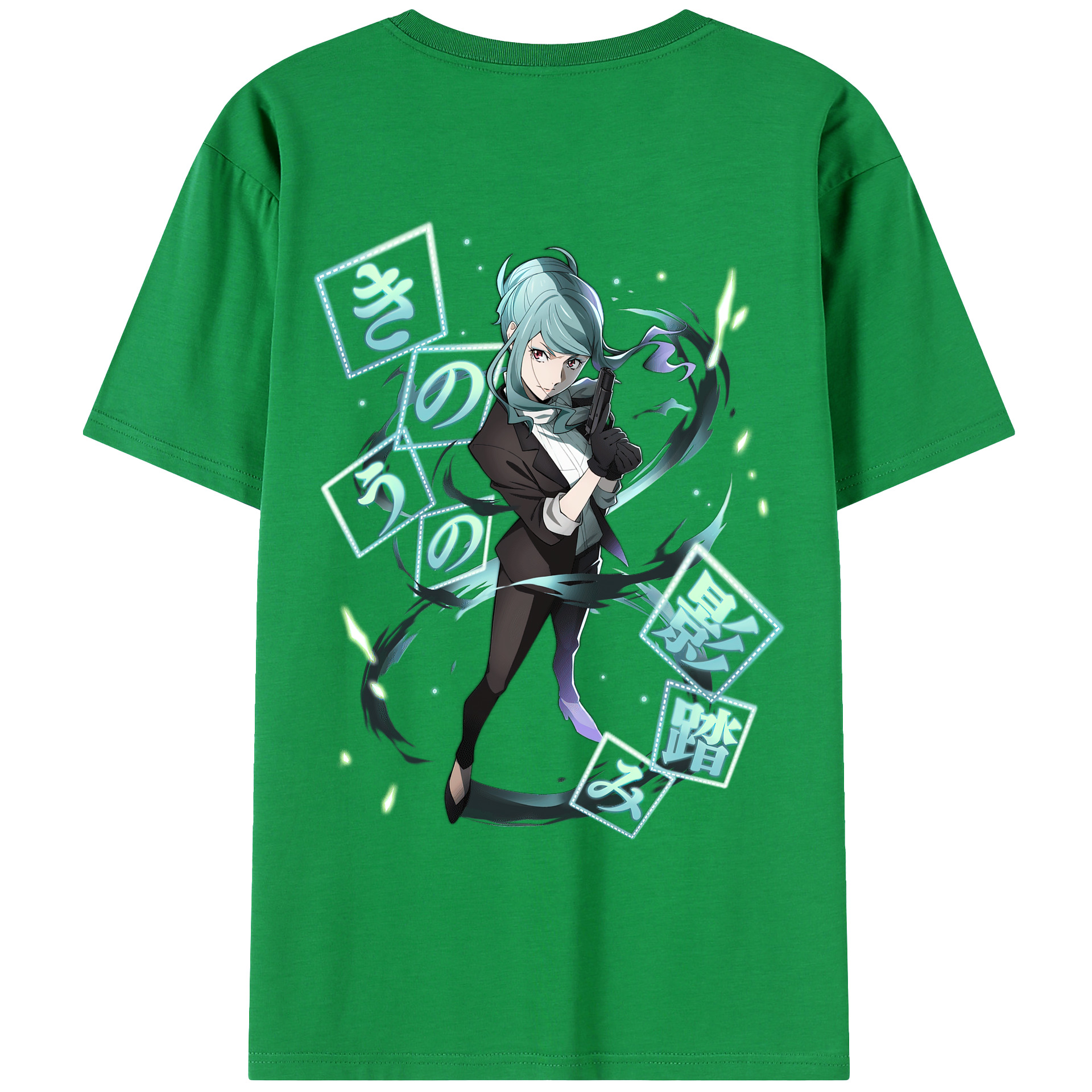 （画像用） 文豪ストレイドッグス Bungo Stray Dogs 綿100％ メンズ半袖Tシャツ（バックプリント） 通気性