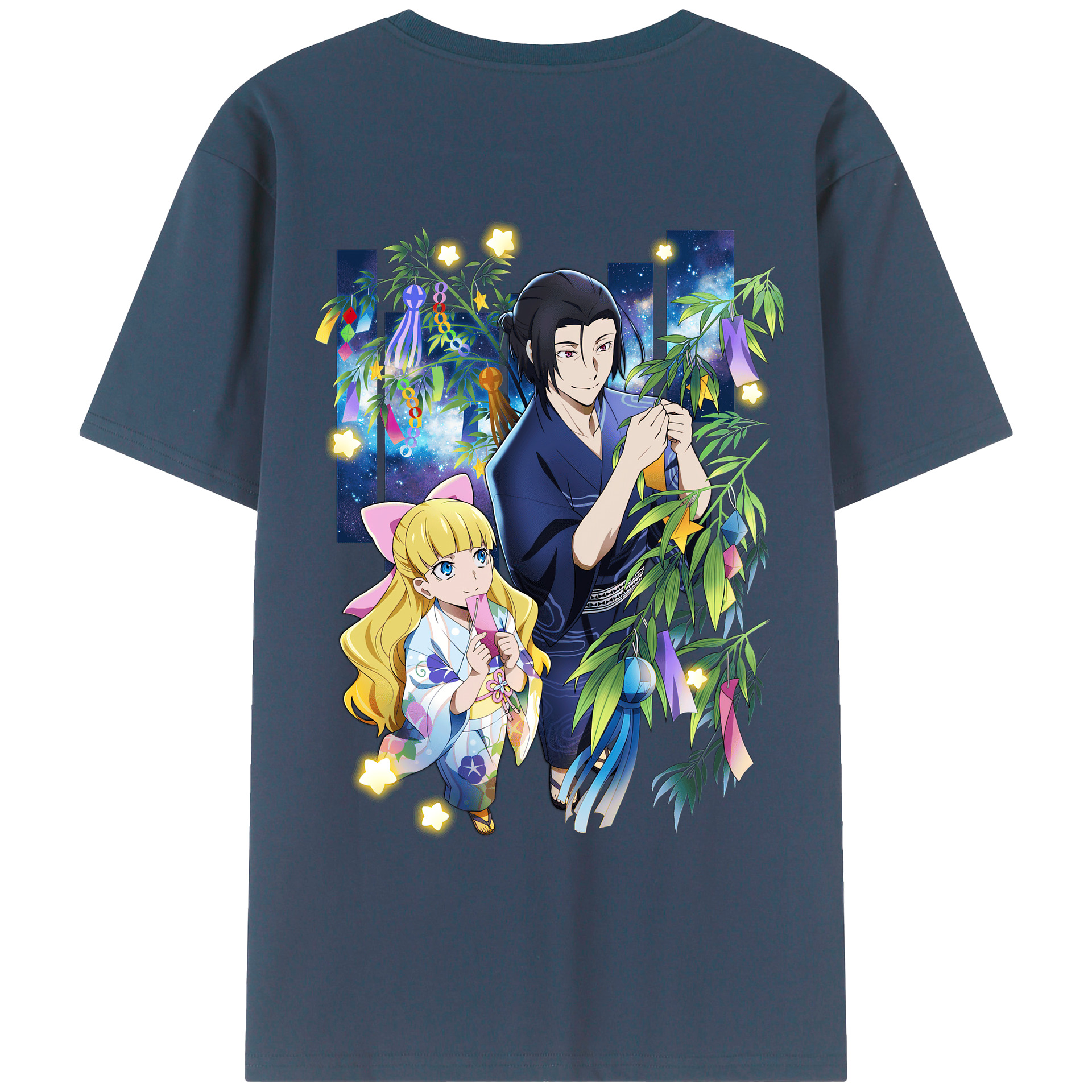 （画像用） 文豪ストレイドッグス Bungo Stray Dogs 綿100％ メンズ半袖Tシャツ（バックプリント） 通気性
