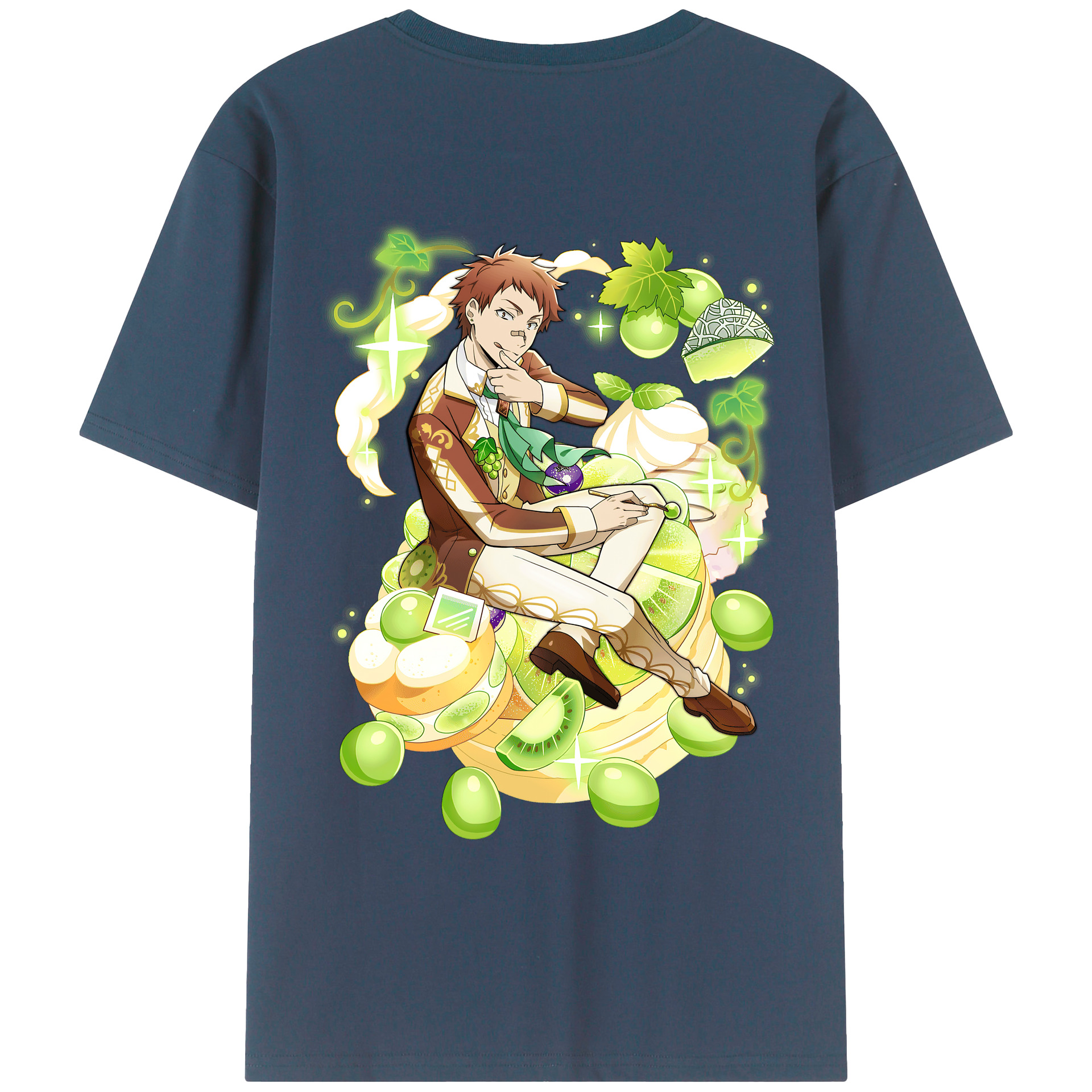 （画像用） 文豪ストレイドッグス Bungo Stray Dogs 綿100％ メンズ半袖Tシャツ（バックプリント） 通気性