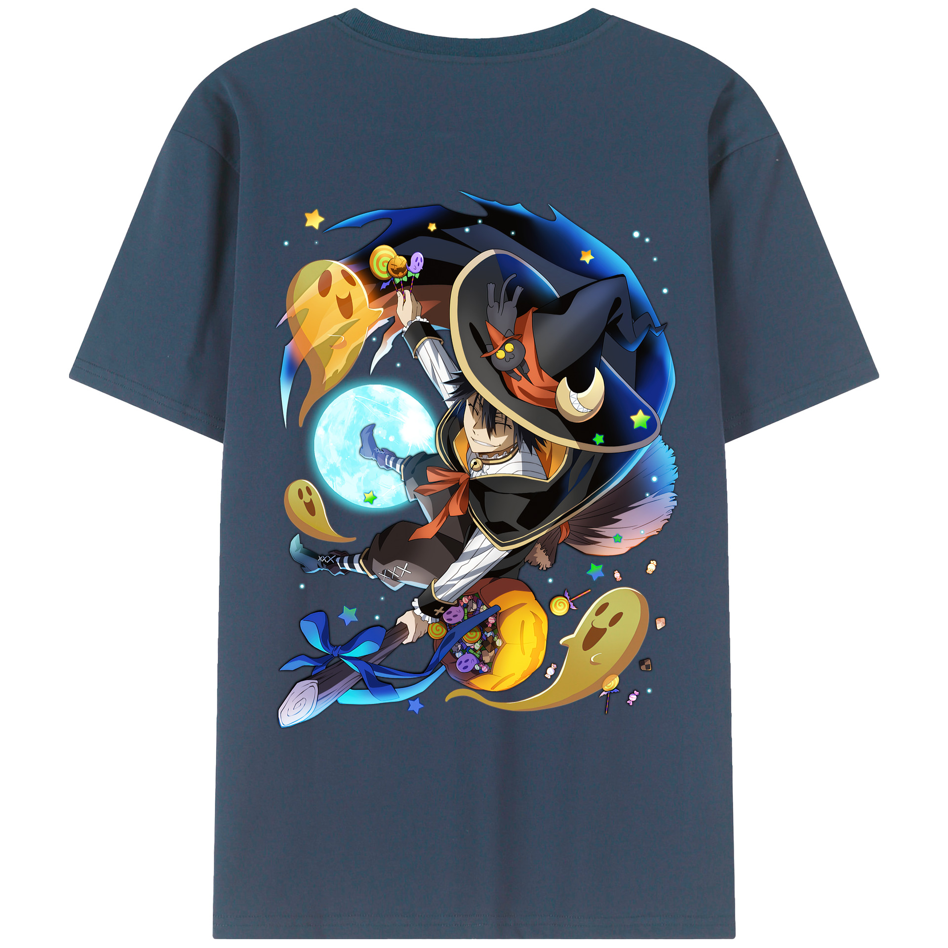 （画像用） 文豪ストレイドッグス Bungo Stray Dogs 綿100％ メンズ半袖Tシャツ（バックプリント） 通気性