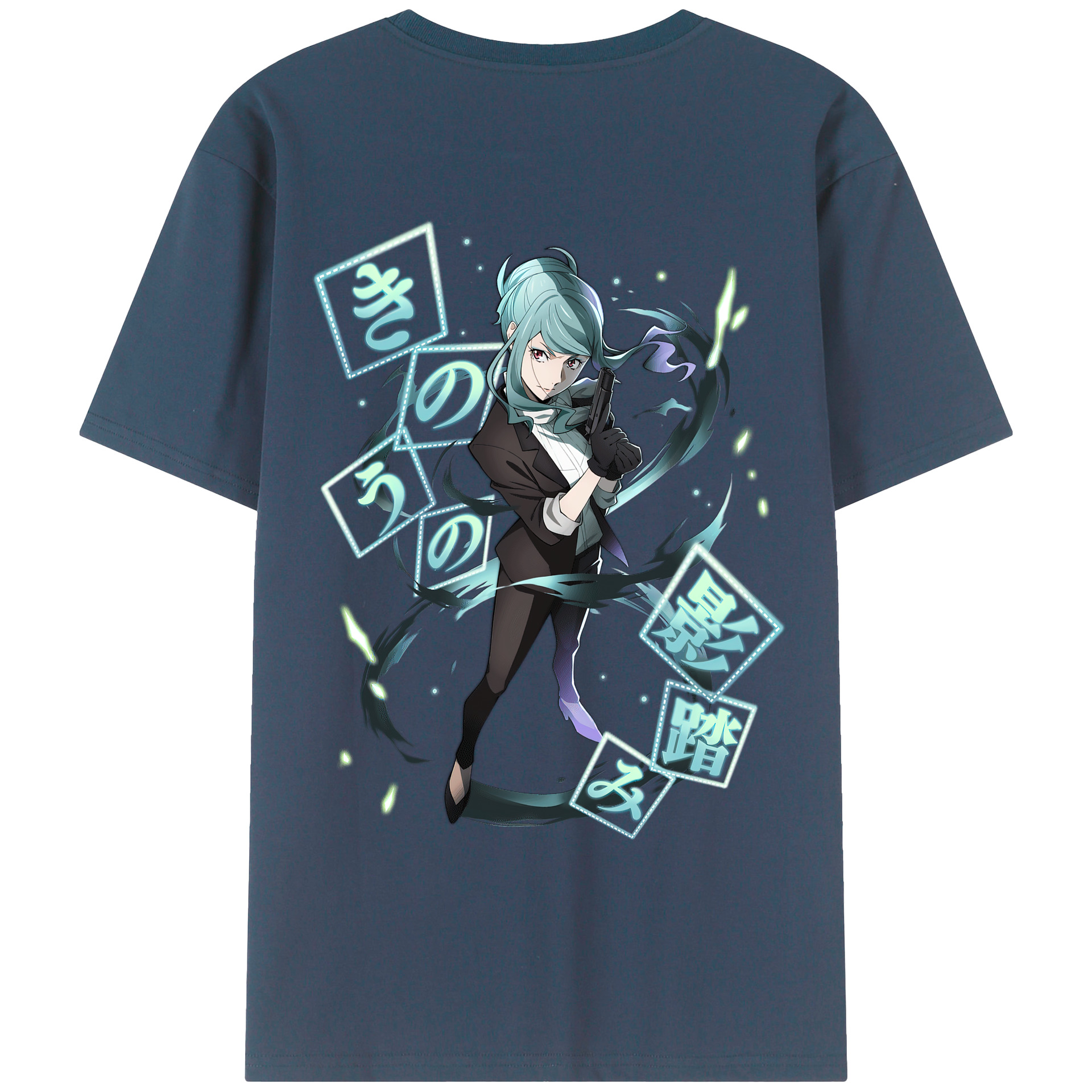 （画像用） 文豪ストレイドッグス Bungo Stray Dogs 綿100％ メンズ半袖Tシャツ（バックプリント） 通気性