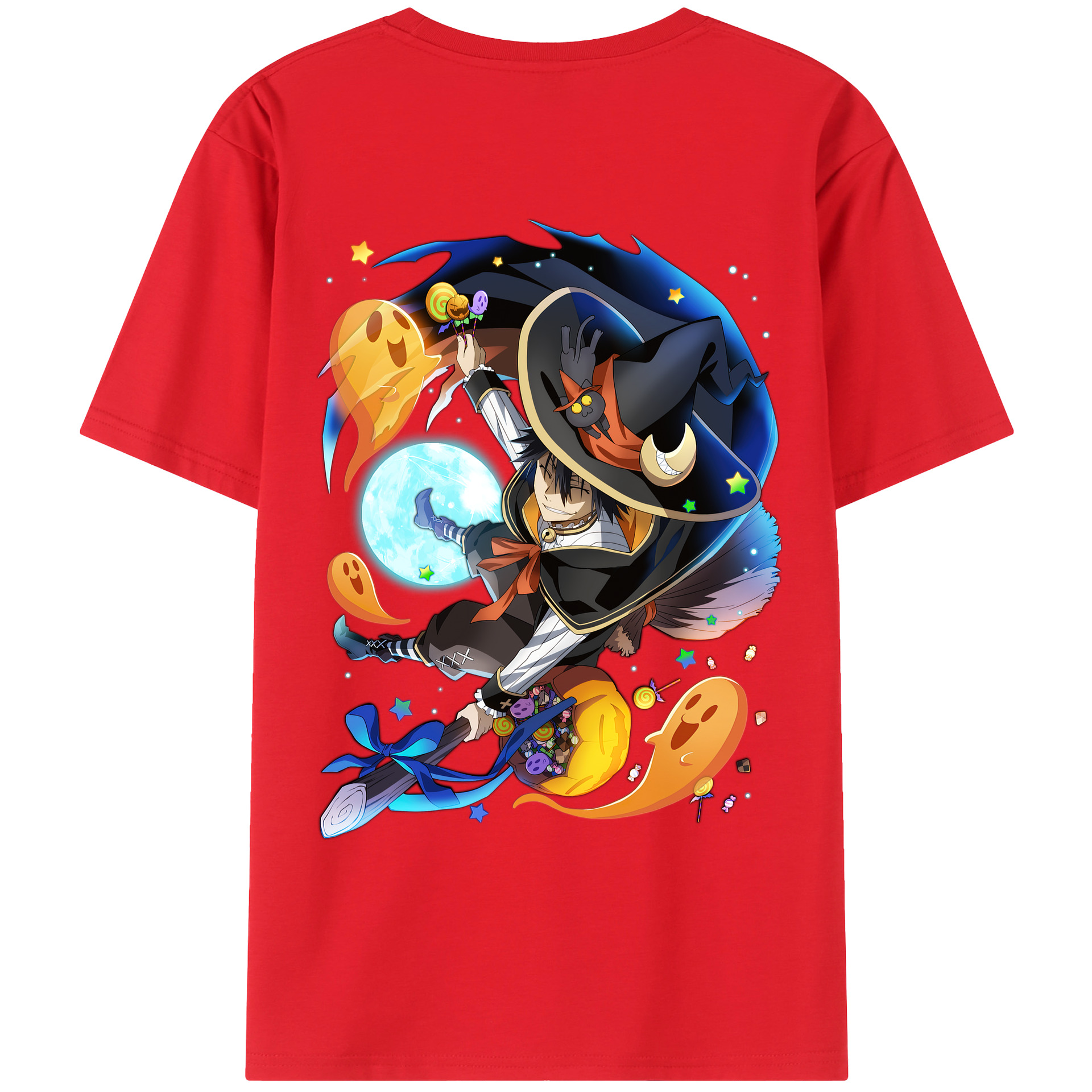 （画像用） 文豪ストレイドッグス Bungo Stray Dogs 綿100％ メンズ半袖Tシャツ（バックプリント） 通気性