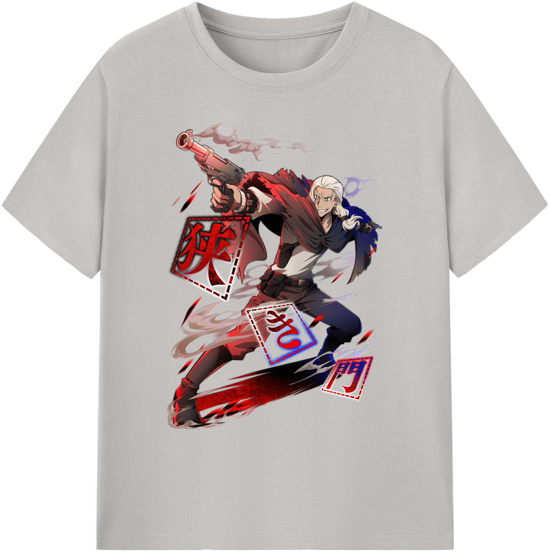 （画像用） 文豪ストレイドッグス Bungo Stray Dogs 綿100％ メンズ半袖Tシャツ｜肌触りやわらか＆通気性