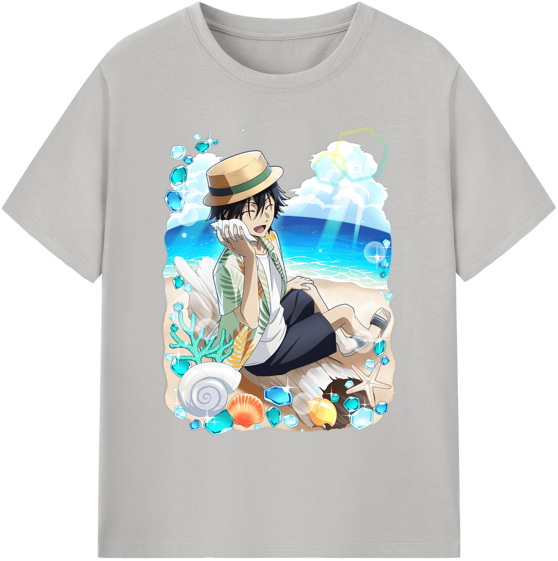 （画像用） 文豪ストレイドッグス Bungo Stray Dogs 綿100％ メンズ半袖Tシャツ｜肌触りやわらか＆通気性
