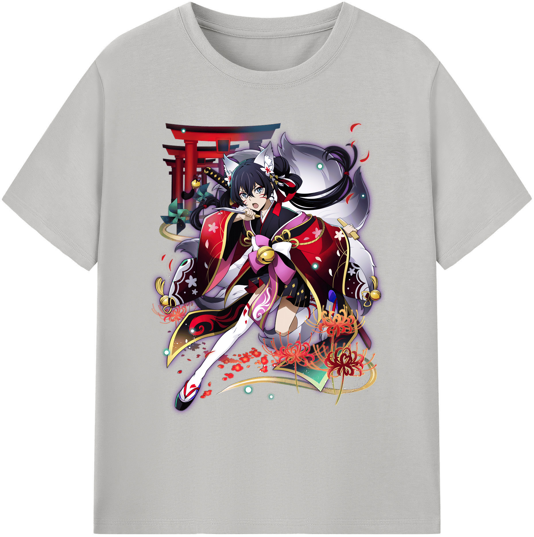 （画像用） 文豪ストレイドッグス Bungo Stray Dogs 綿100％ メンズ半袖Tシャツ｜肌触りやわらか＆通気性