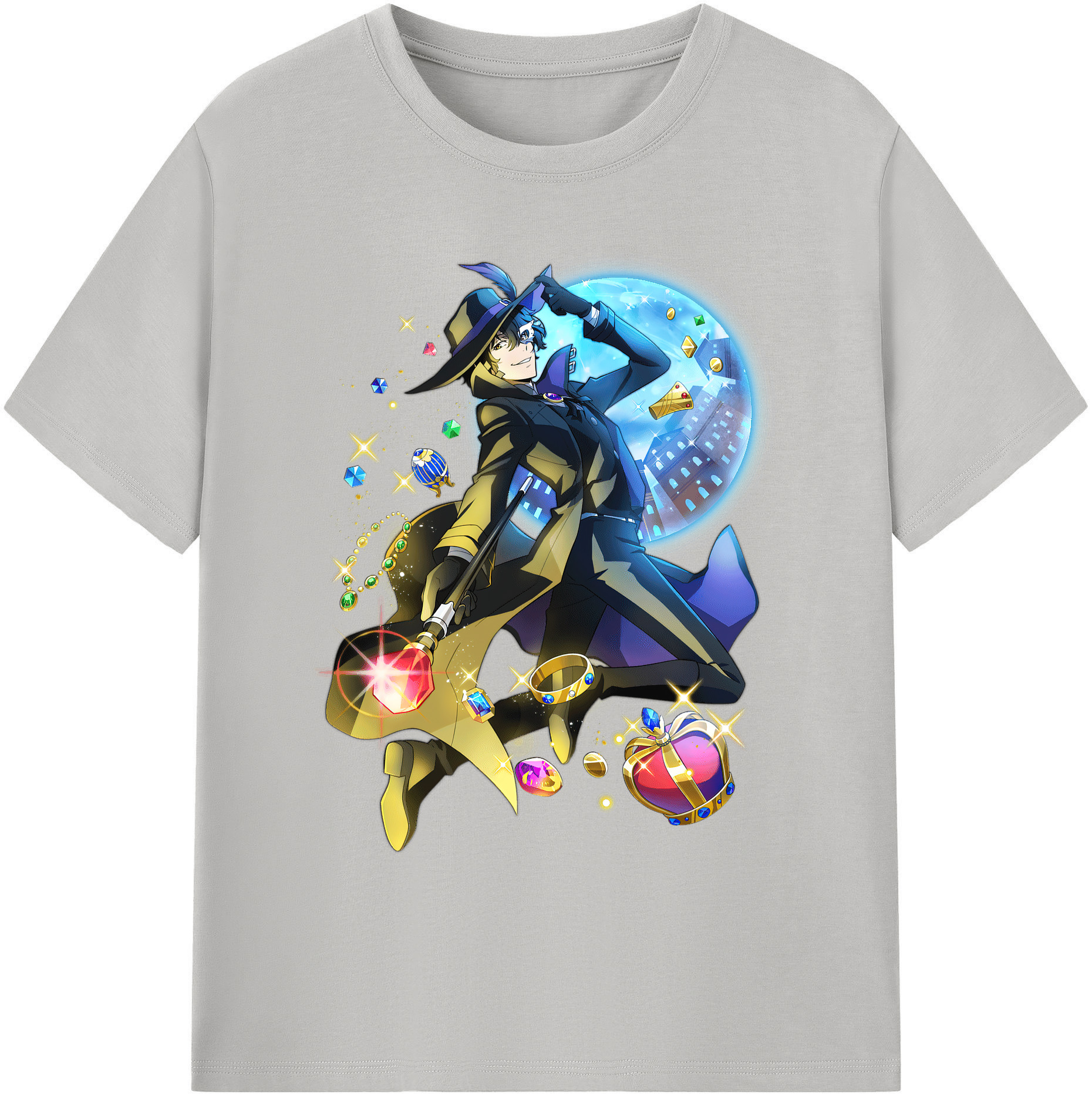 （画像用） 文豪ストレイドッグス Bungo Stray Dogs 綿100％ メンズ半袖Tシャツ｜肌触りやわらか＆通気性