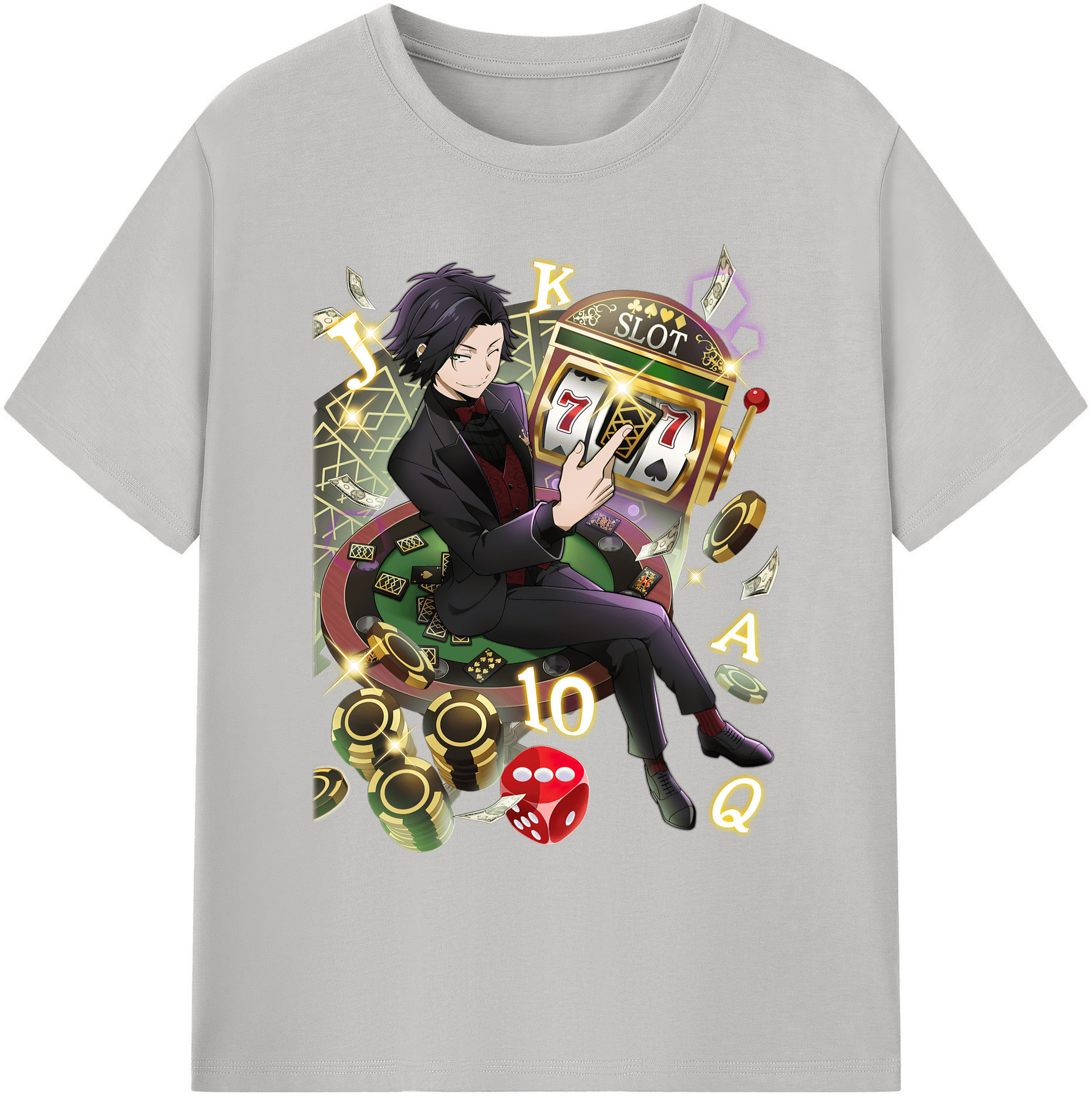 （画像用） 文豪ストレイドッグス Bungo Stray Dogs 綿100％ メンズ半袖Tシャツ｜肌触りやわらか＆通気性
